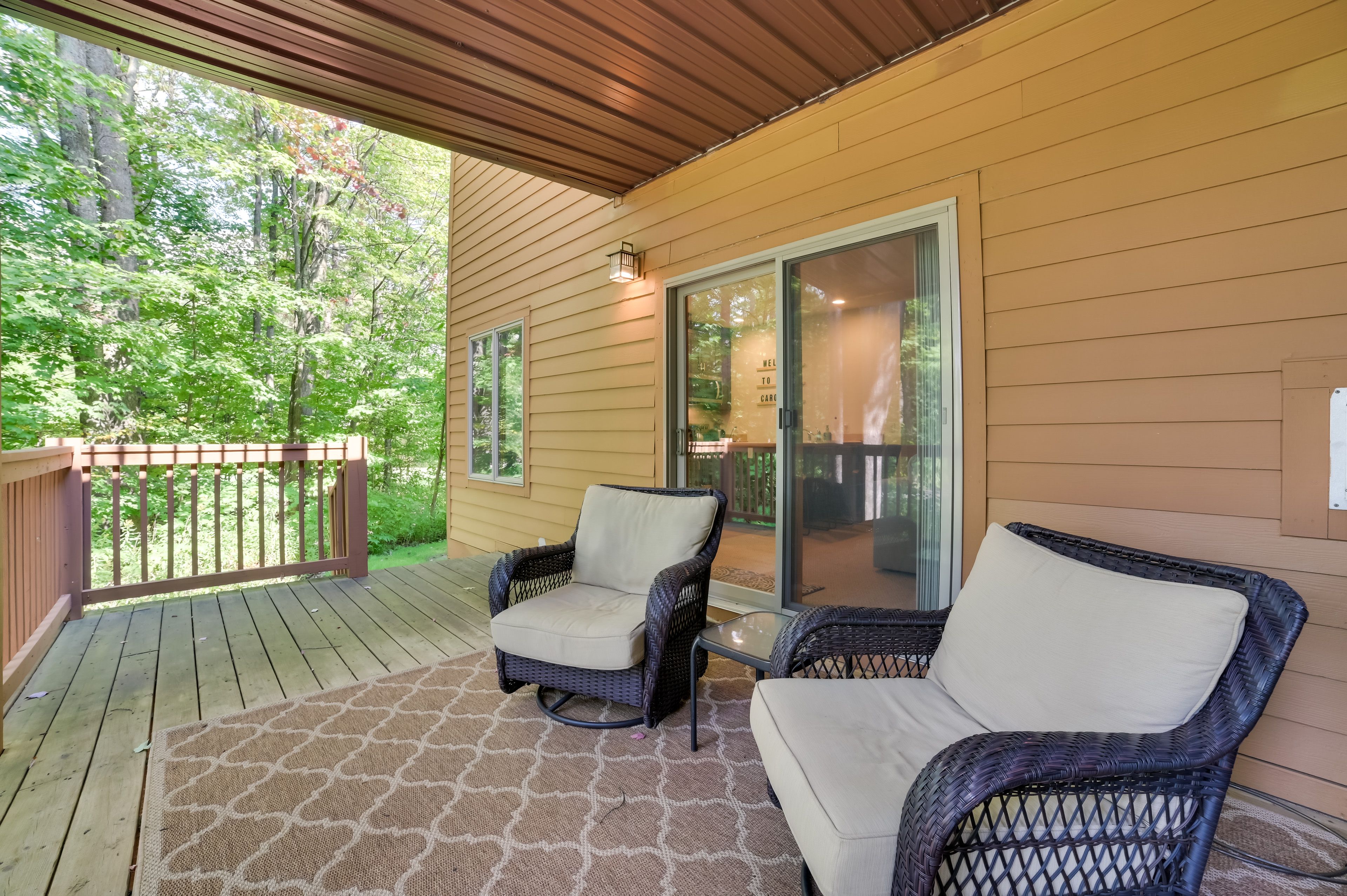 Covered Deck | Gas Grill | Lounge Seating | Golf Course Views