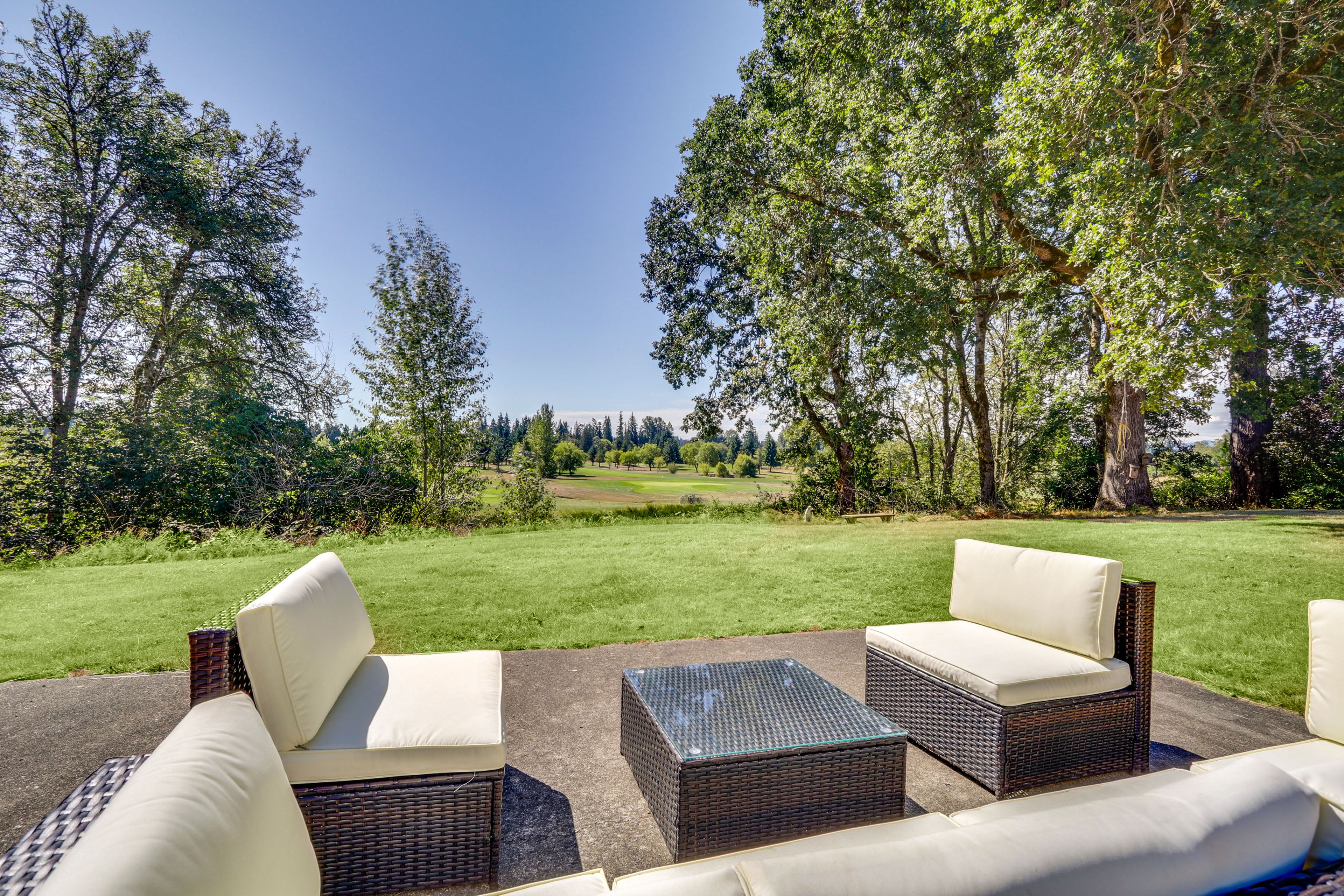 Patio | Golf Course View | Dog Friendly w/ Fee