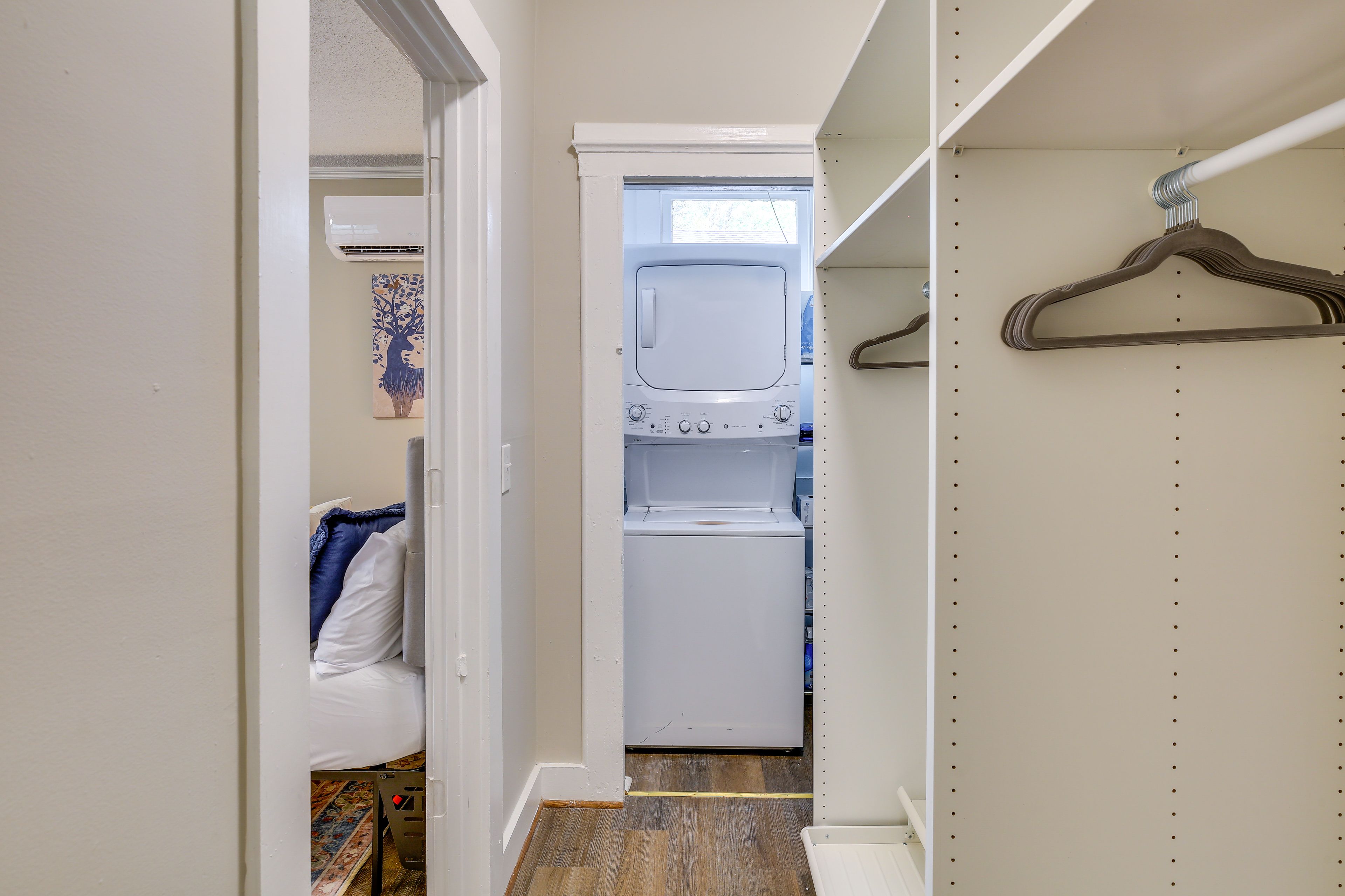 In-Unit Laundry Area | Hangers