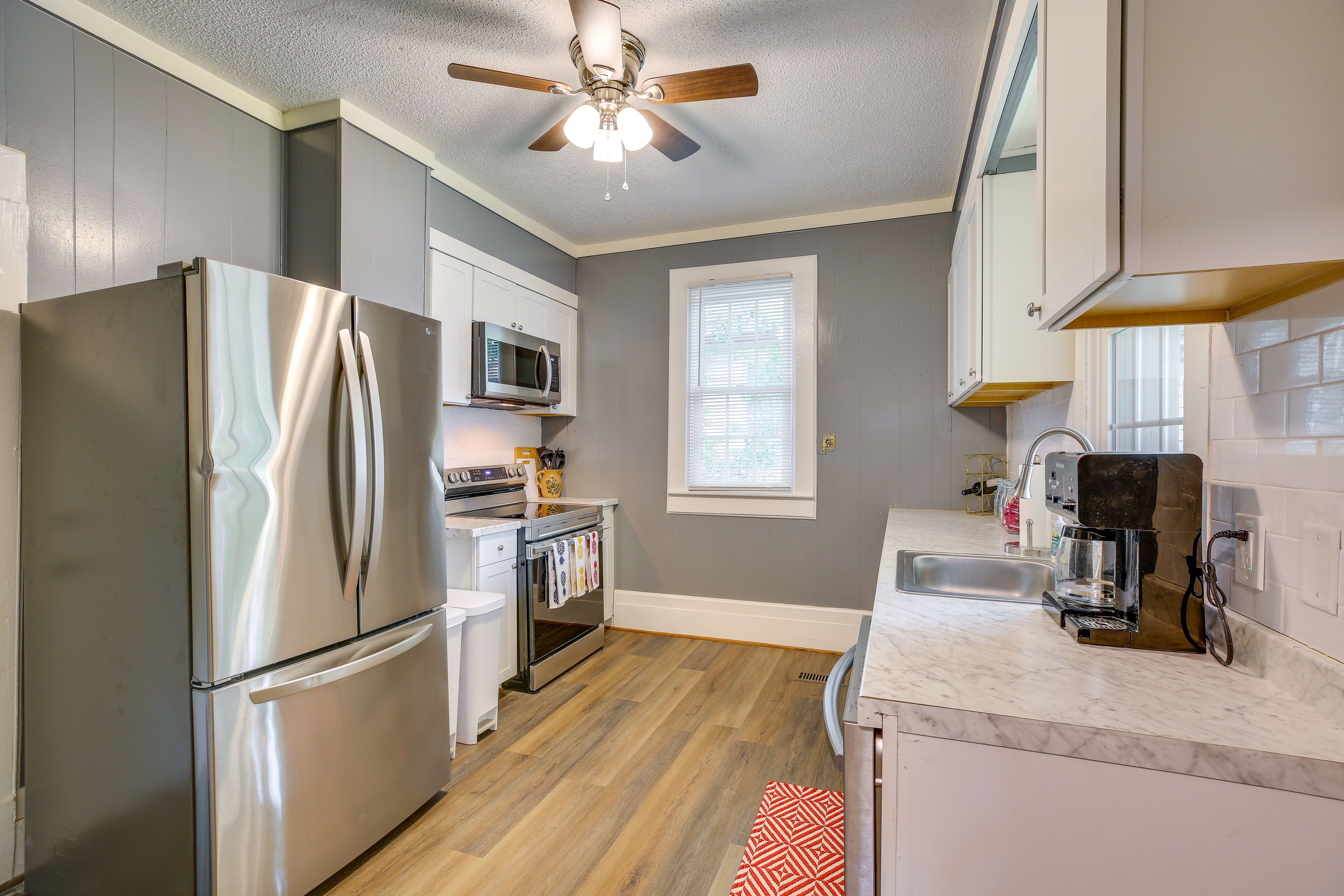 Kitchen | Pets Welcome w/ Fee | Central Air Conditioning/Heat | Free WiFi