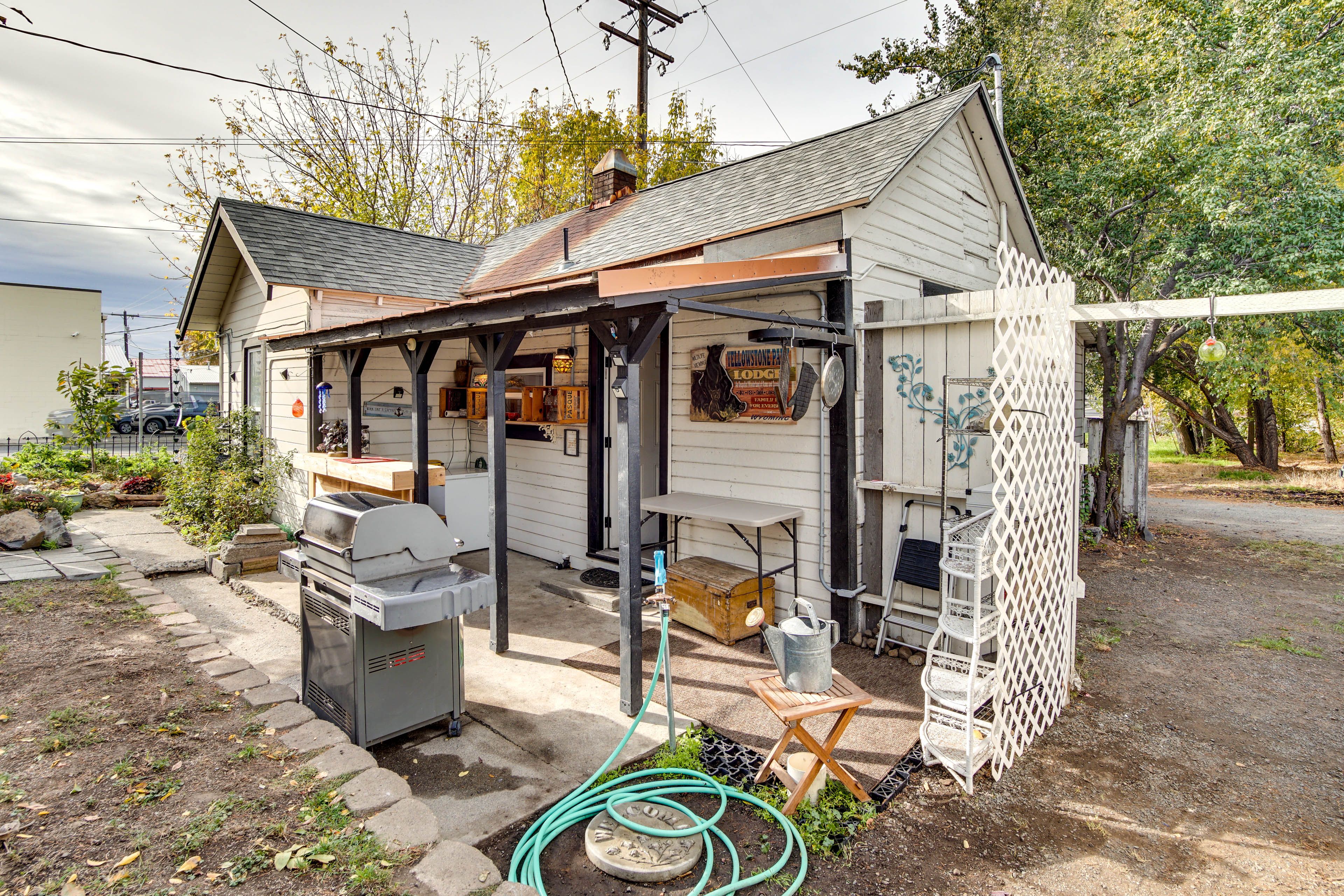 Cottage Exterior | Patio w/ Gas Grill