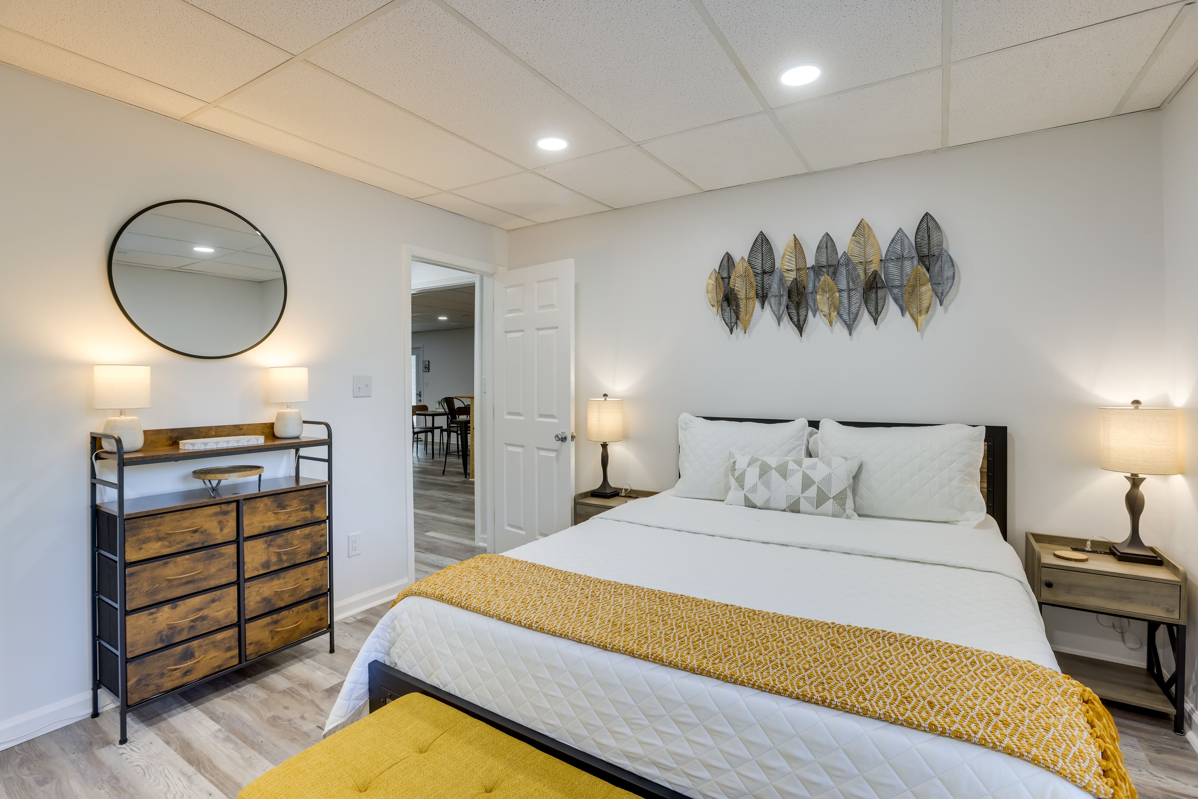 Bedroom 1 | Queen Bed | Linens Provided | Smart TV | En-Suite Bathroom