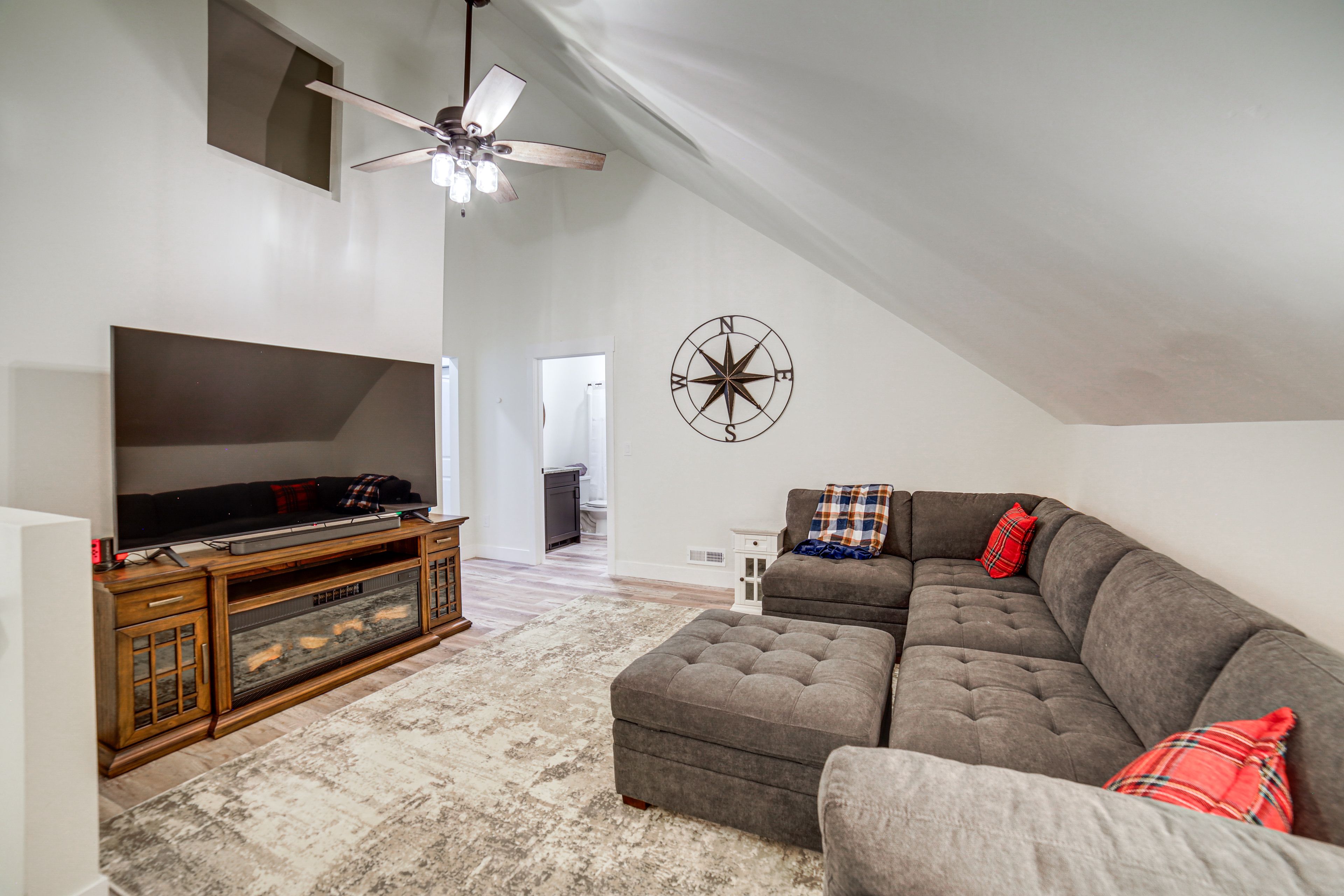2nd-Floor Landing | Smart TV | Dart Board
