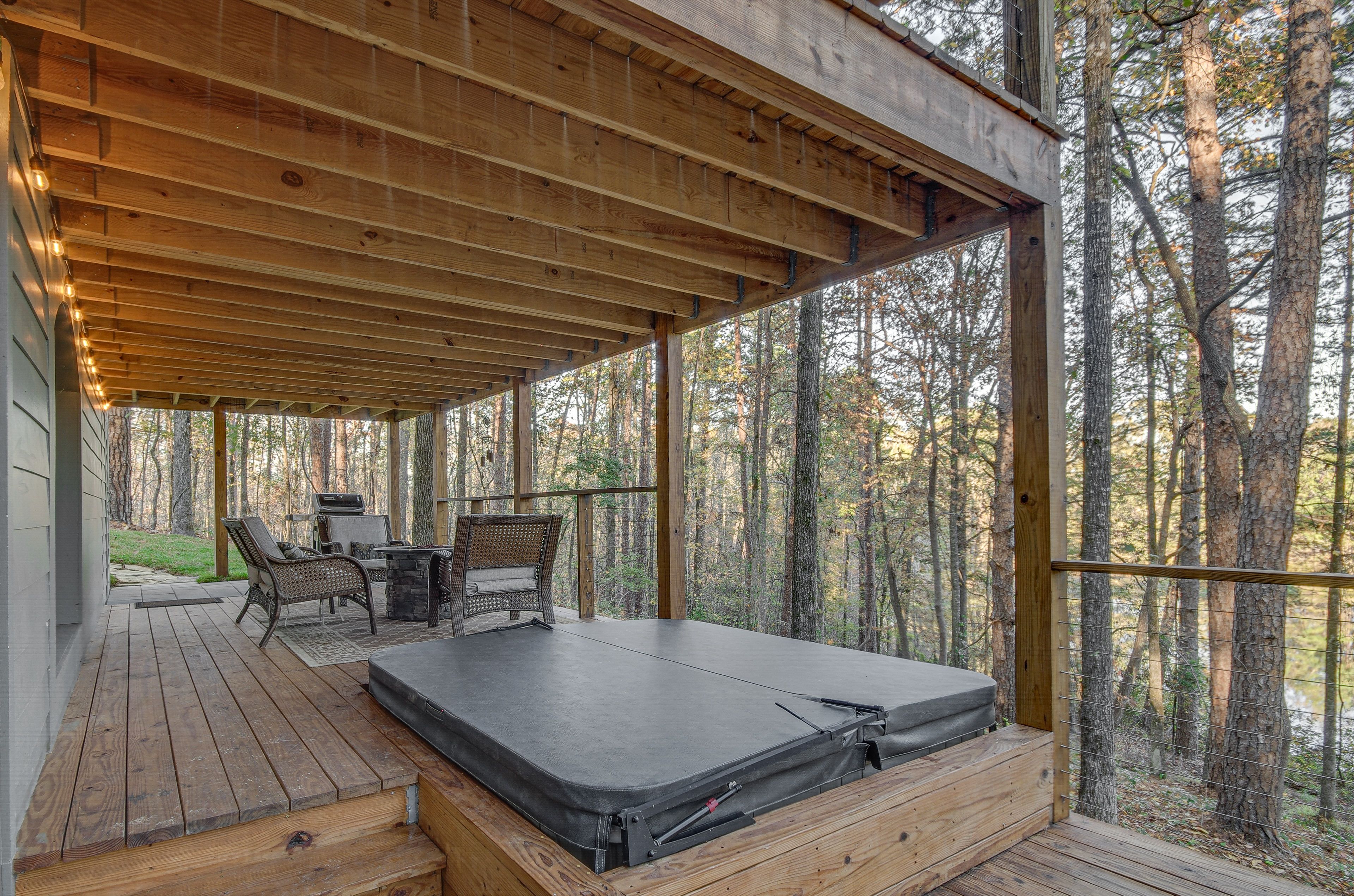 Private Deck 3 | Grill | Gas Fire Pit | Hot Tub | Outdoor Dining Area