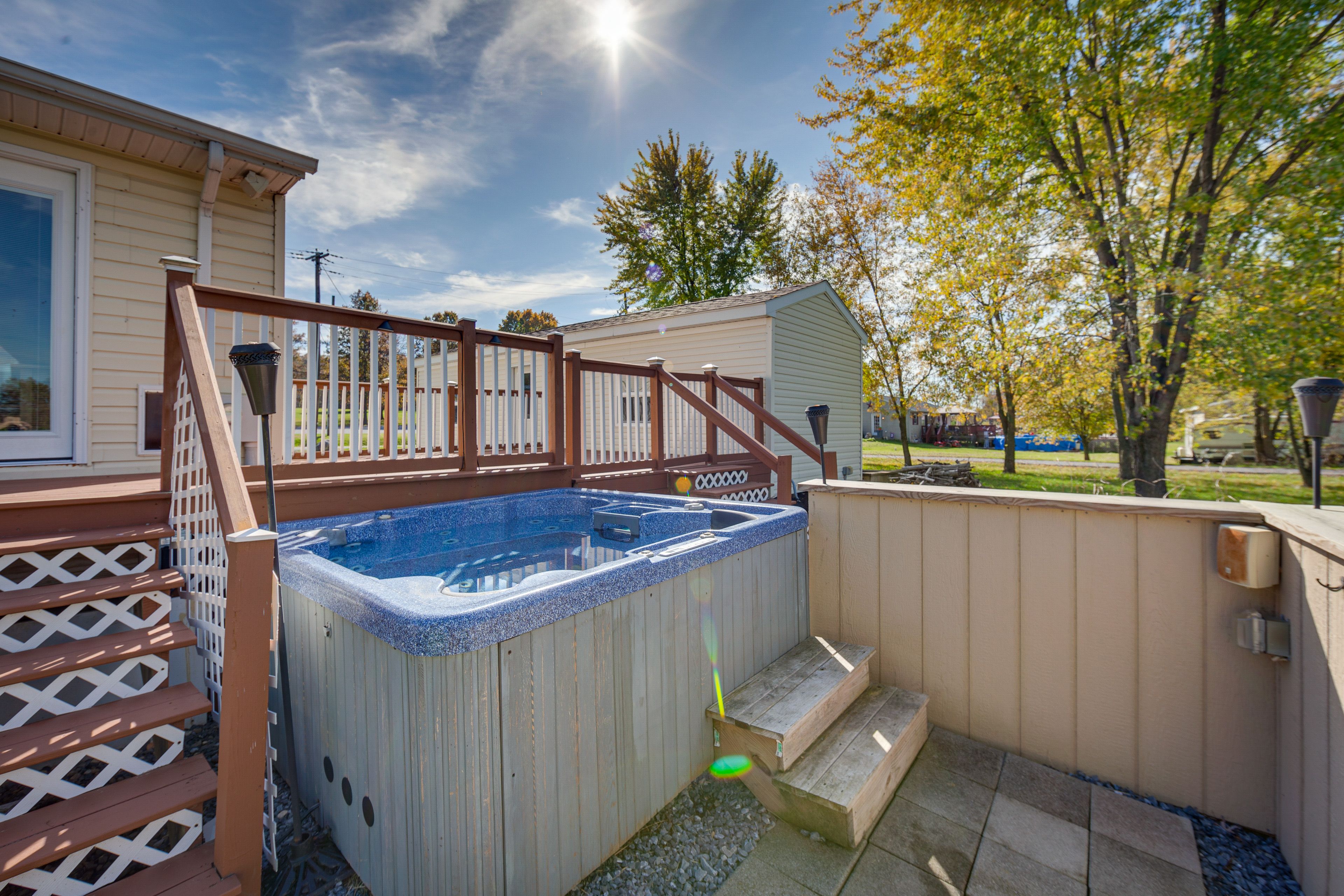 Fenced Backyard | Private Hot Tub