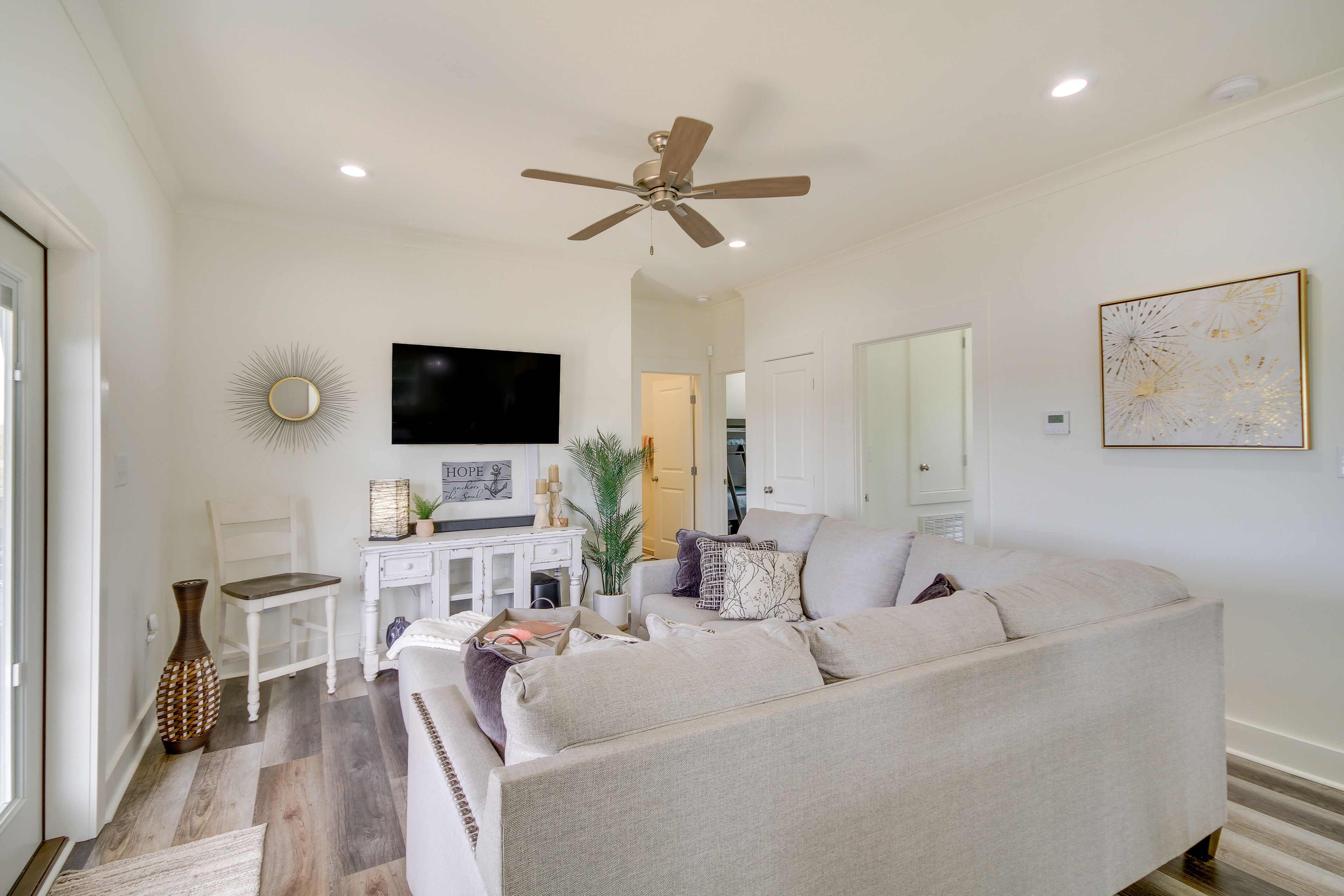 Living Room | Smart TV w/ Surround Sound | Central A/C & Heat