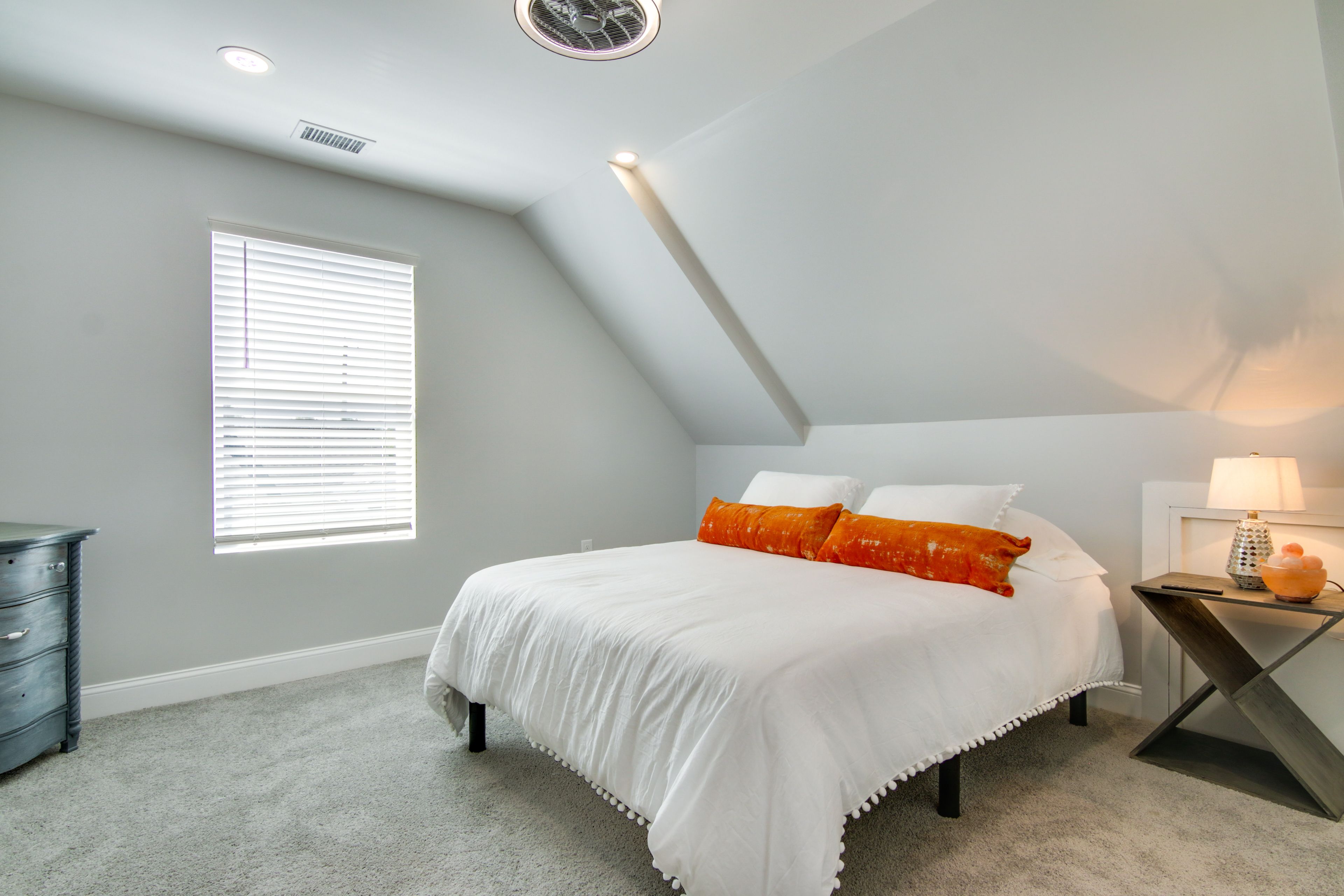 Bedroom 1 | Queen Bed | Washer & Dryer | Linens Provided | 2nd Floor
