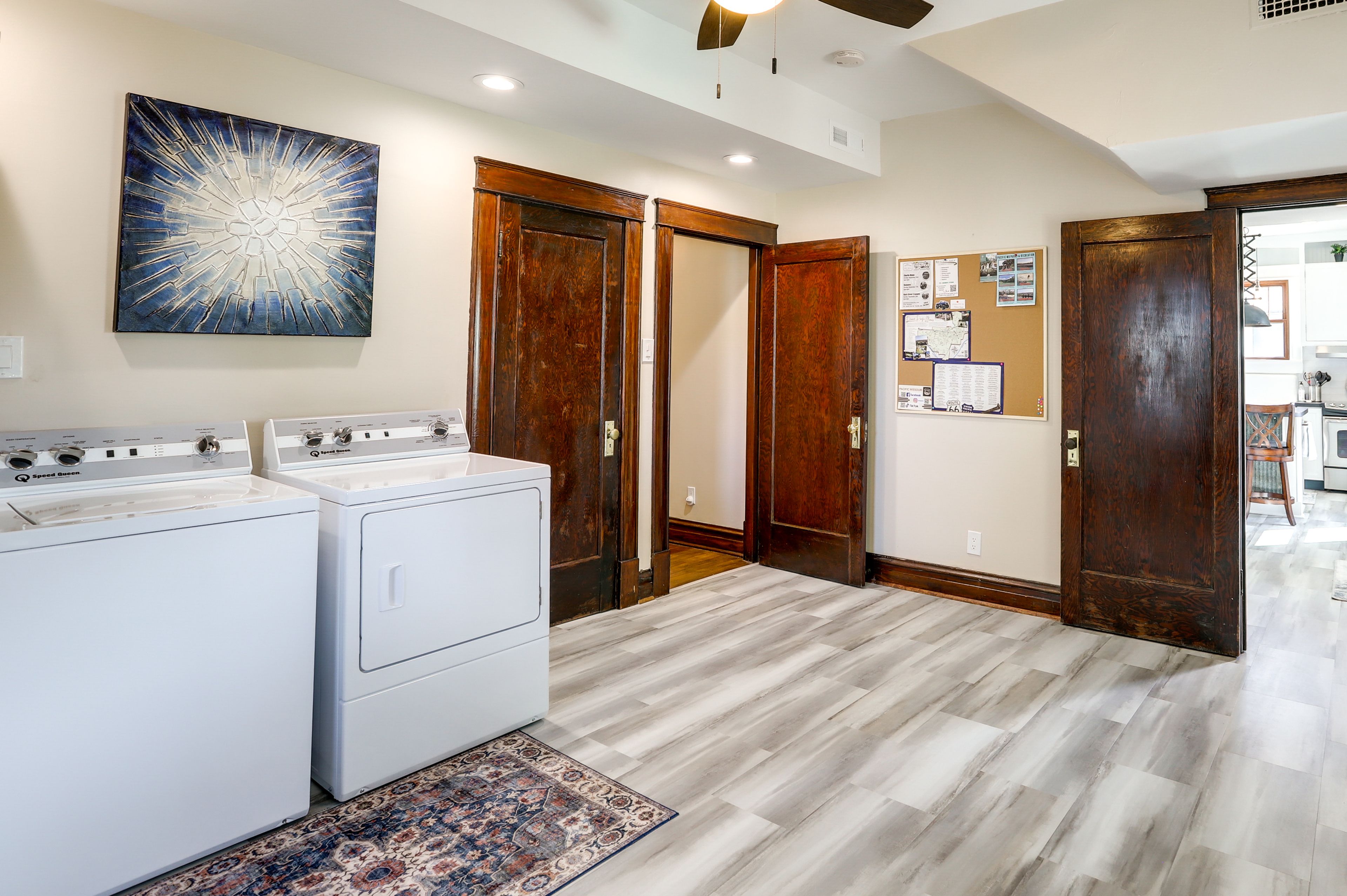 Laundry Area | Washer/Dryer | Laundry Detergent | Trash Bags/Paper Towels
