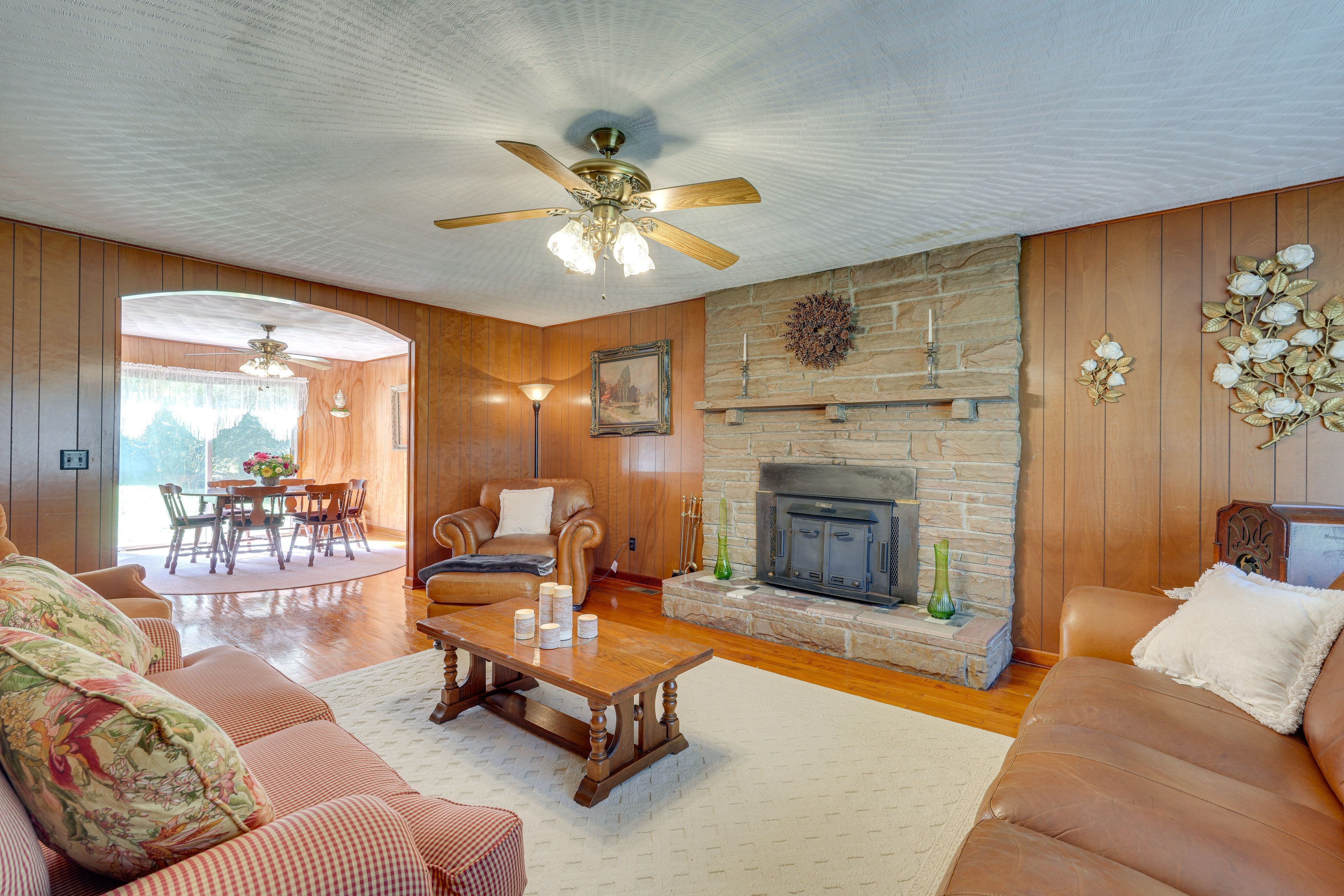 Living Room | Central A/C & Heat | In-Unit Laundry