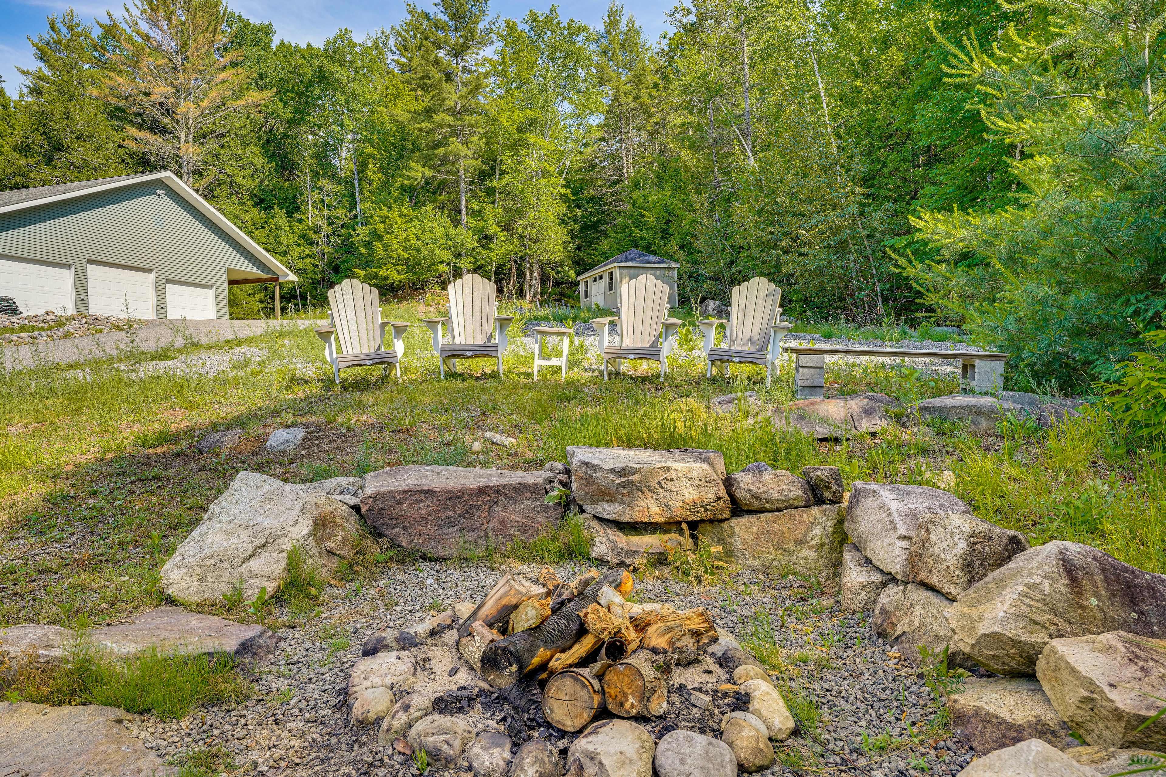 Outdoor Space | Wood-Burning Fire Pit w/ Seating | Playground