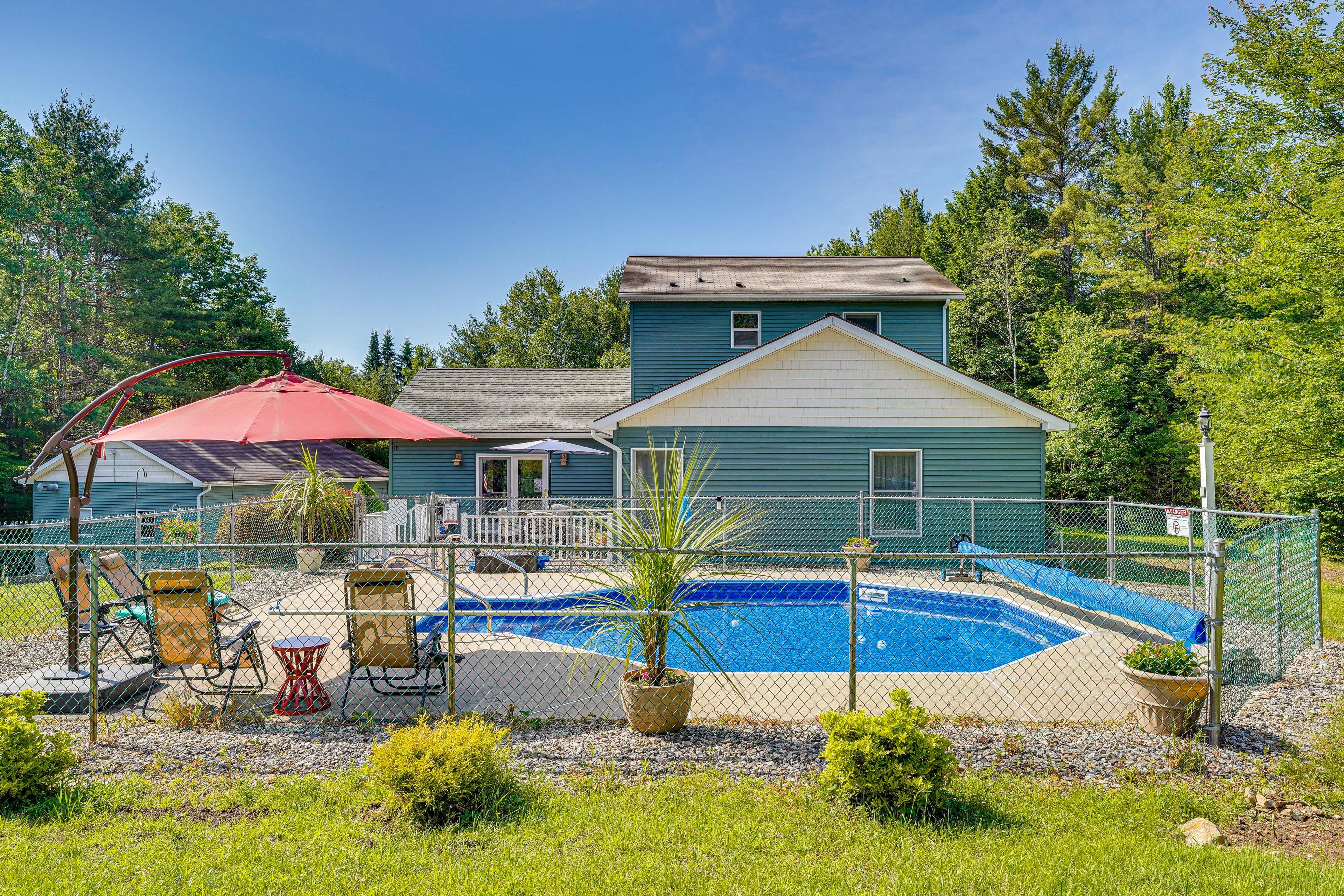 Fenced-In Pool Area