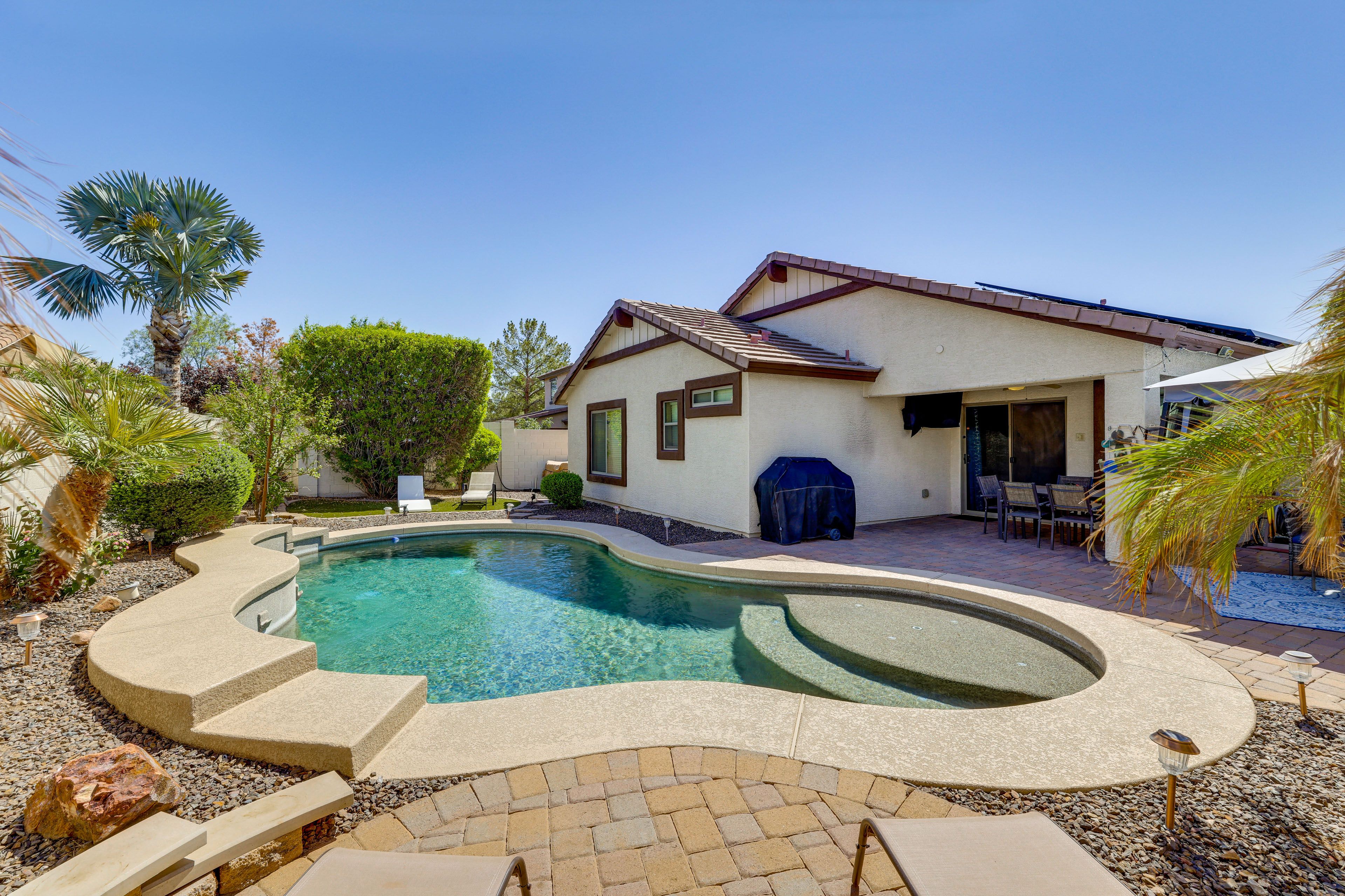 Surprise Vacation Rental | 3BR | 2BA | 1,682 Sq Ft | 1 Step Required