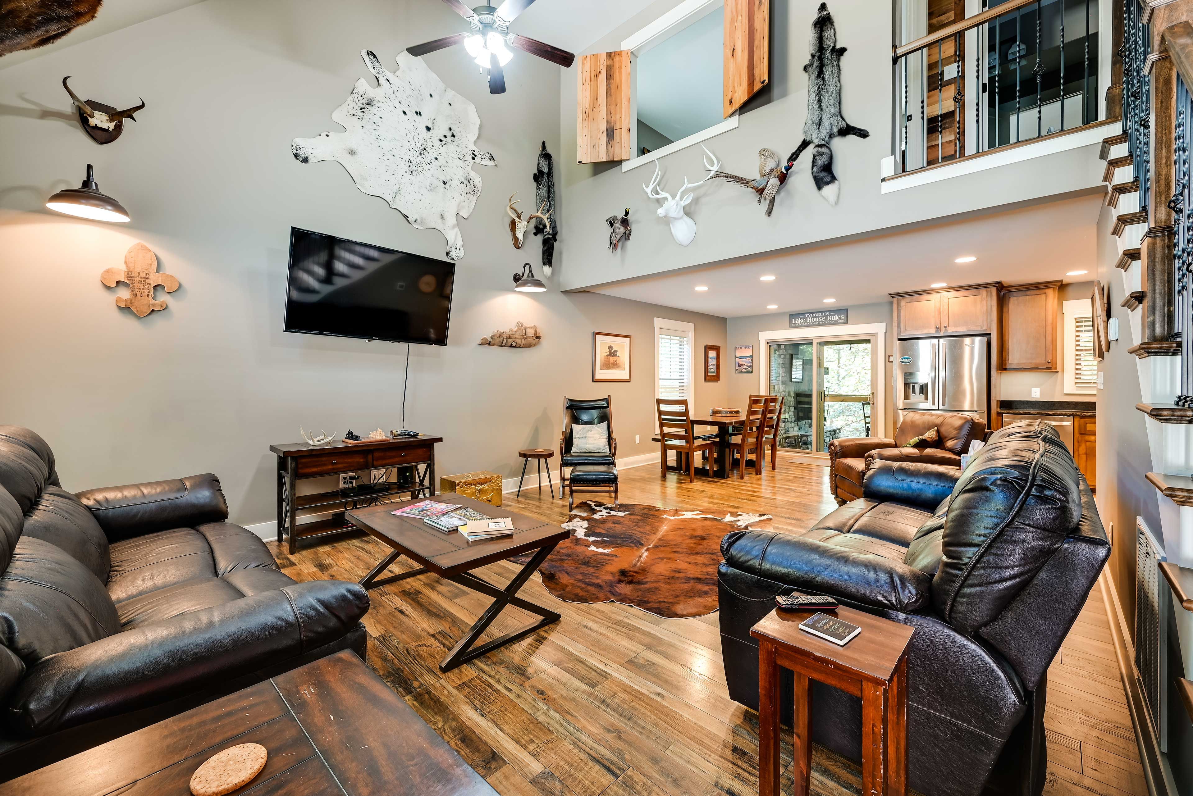 Living Room | 2-Story House | Dog Friendly w/ Fee | In-Unit Laundry