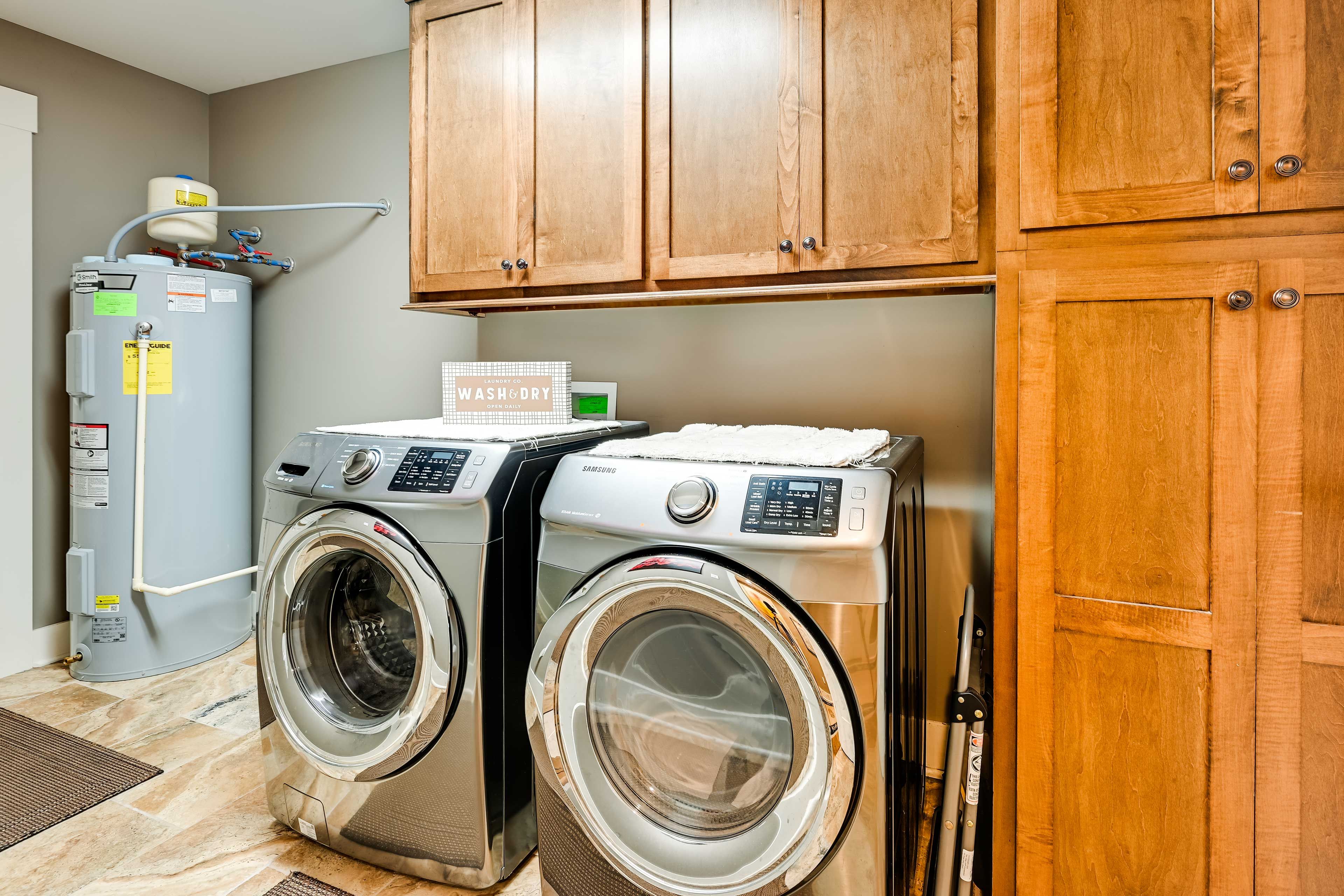 Washer & Dryer | 1st Floor | Detergent Provided