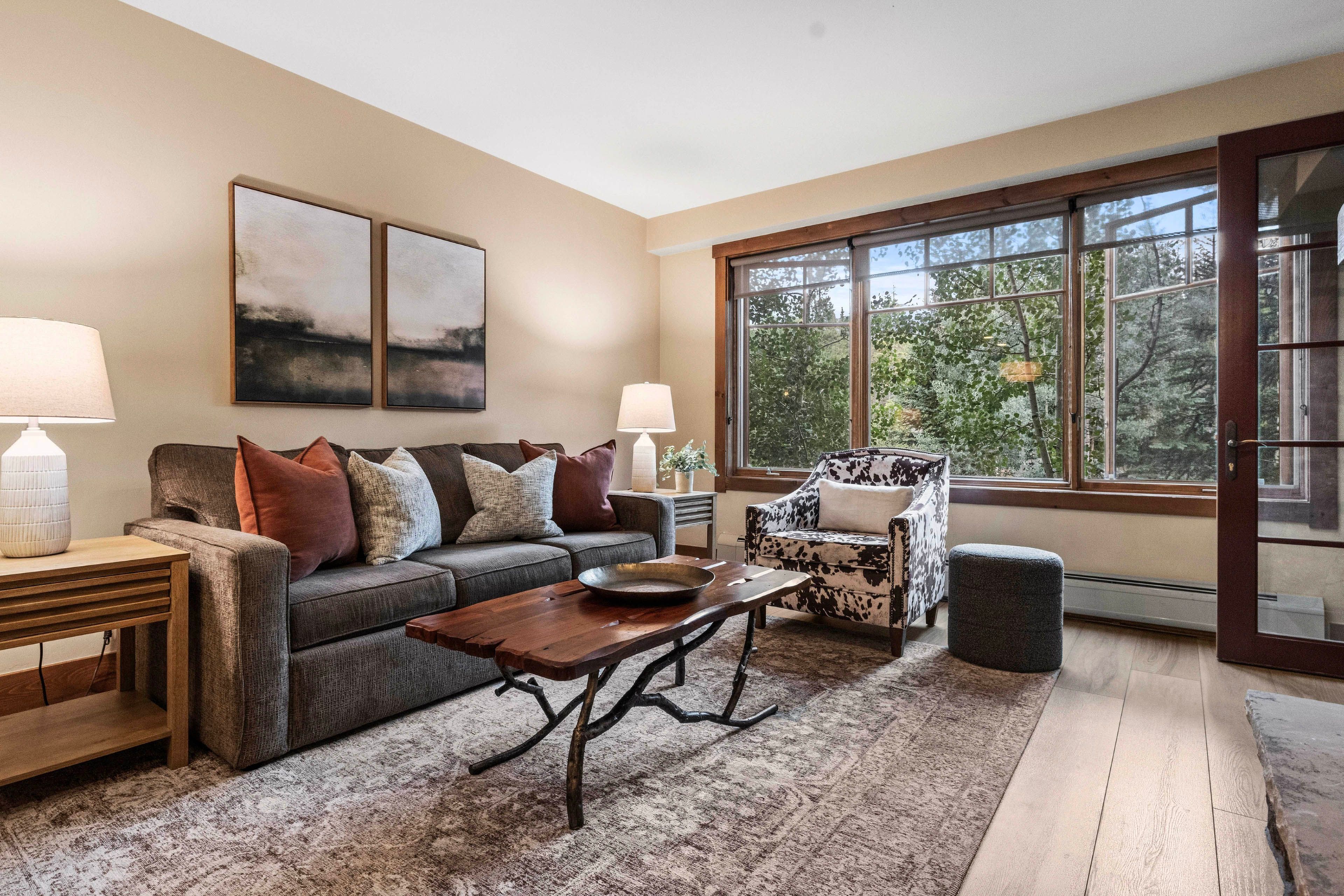 Living Room | Full Sleeper Sofa | Fireplace