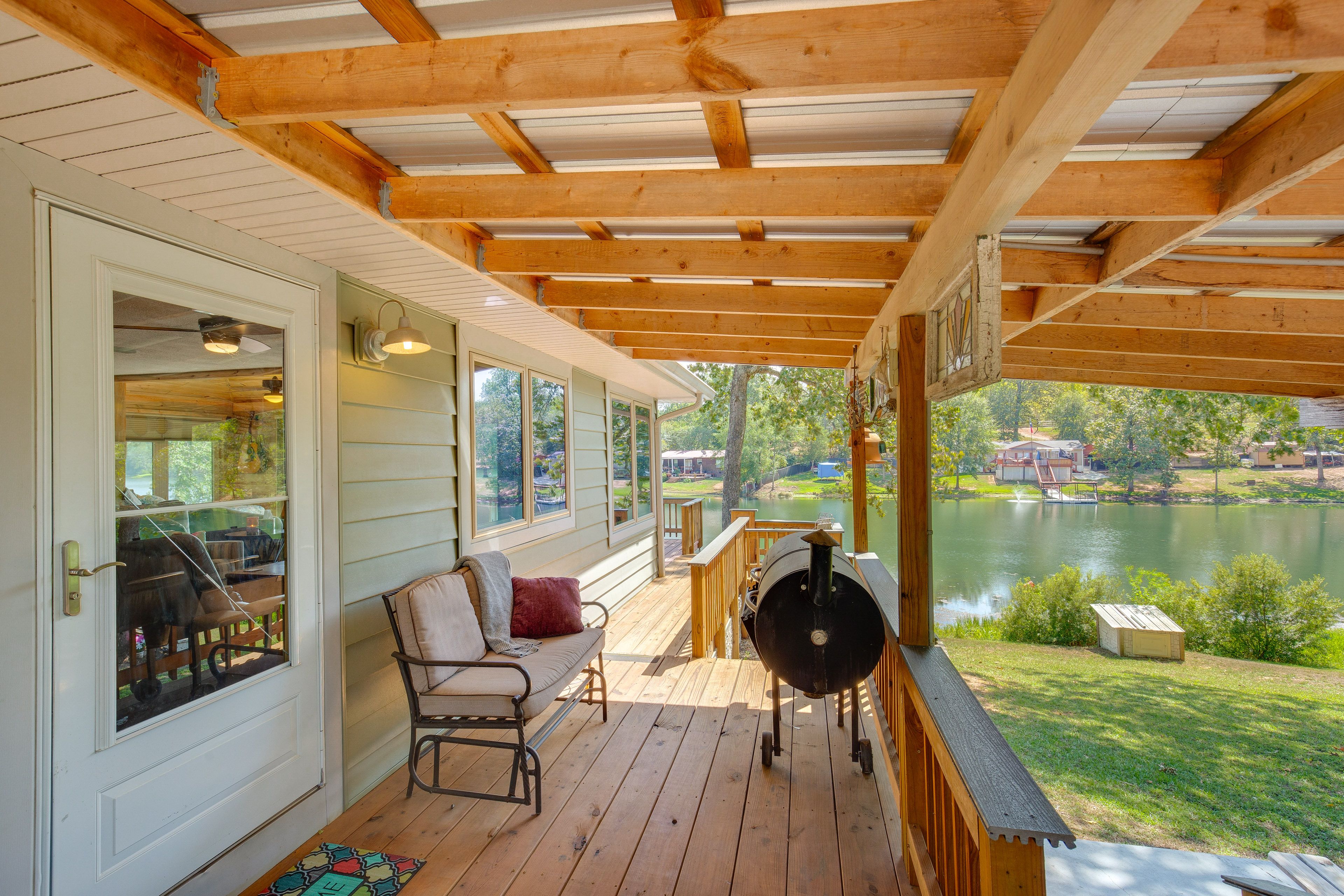 Outdoor Space | Pellet Grill & Charcoal Grill | Multiple Dining Areas