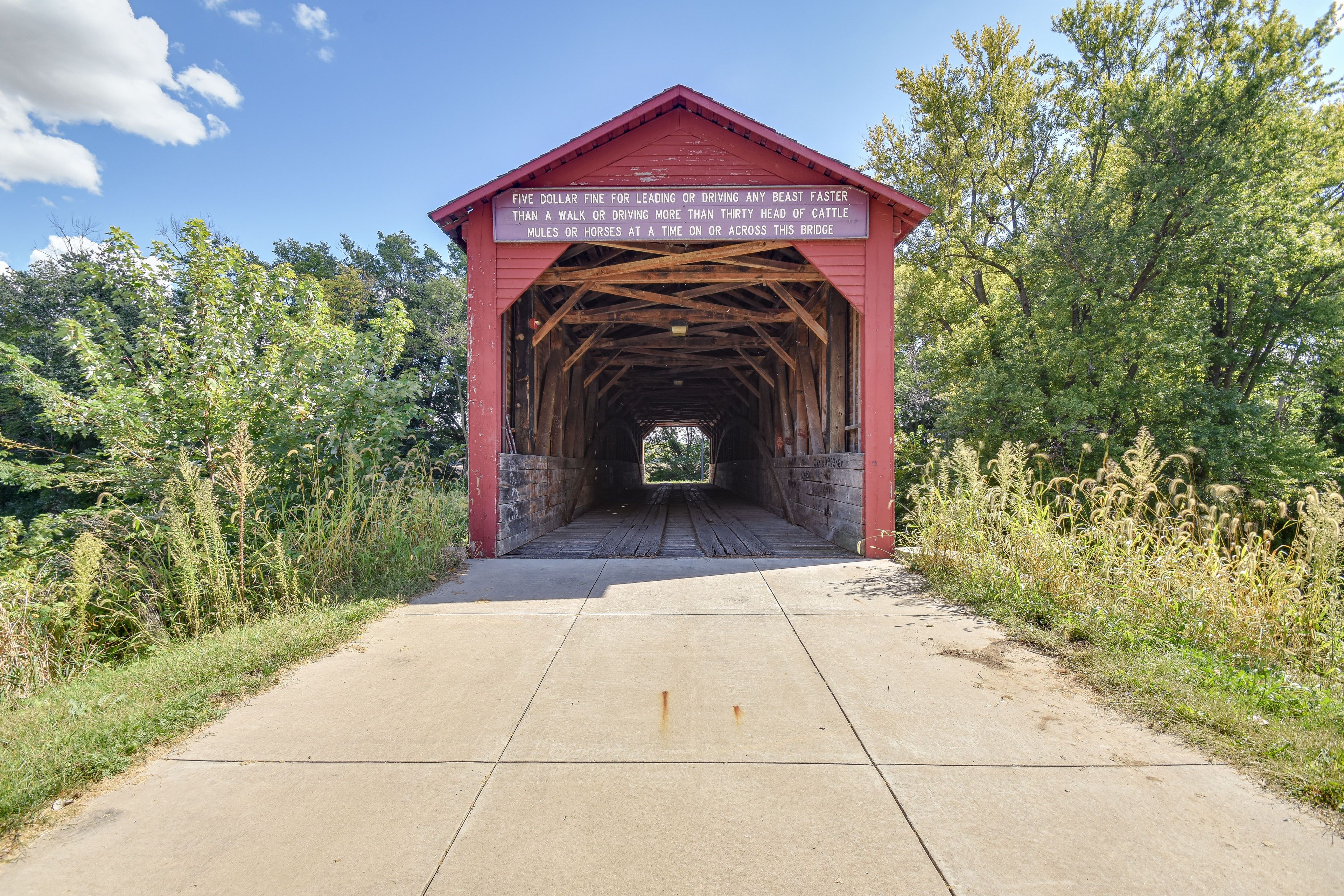 7 Mi to The Henderson County Covered Bridge