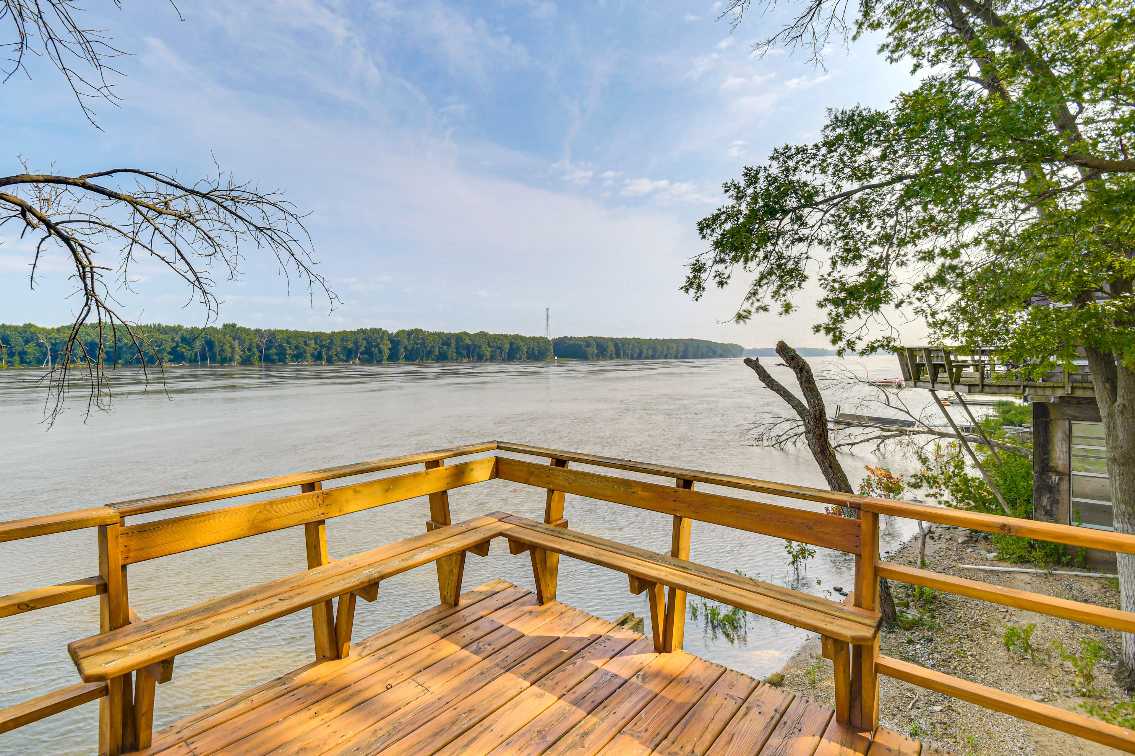 Private Deck | River Views | Seating | Dining Area