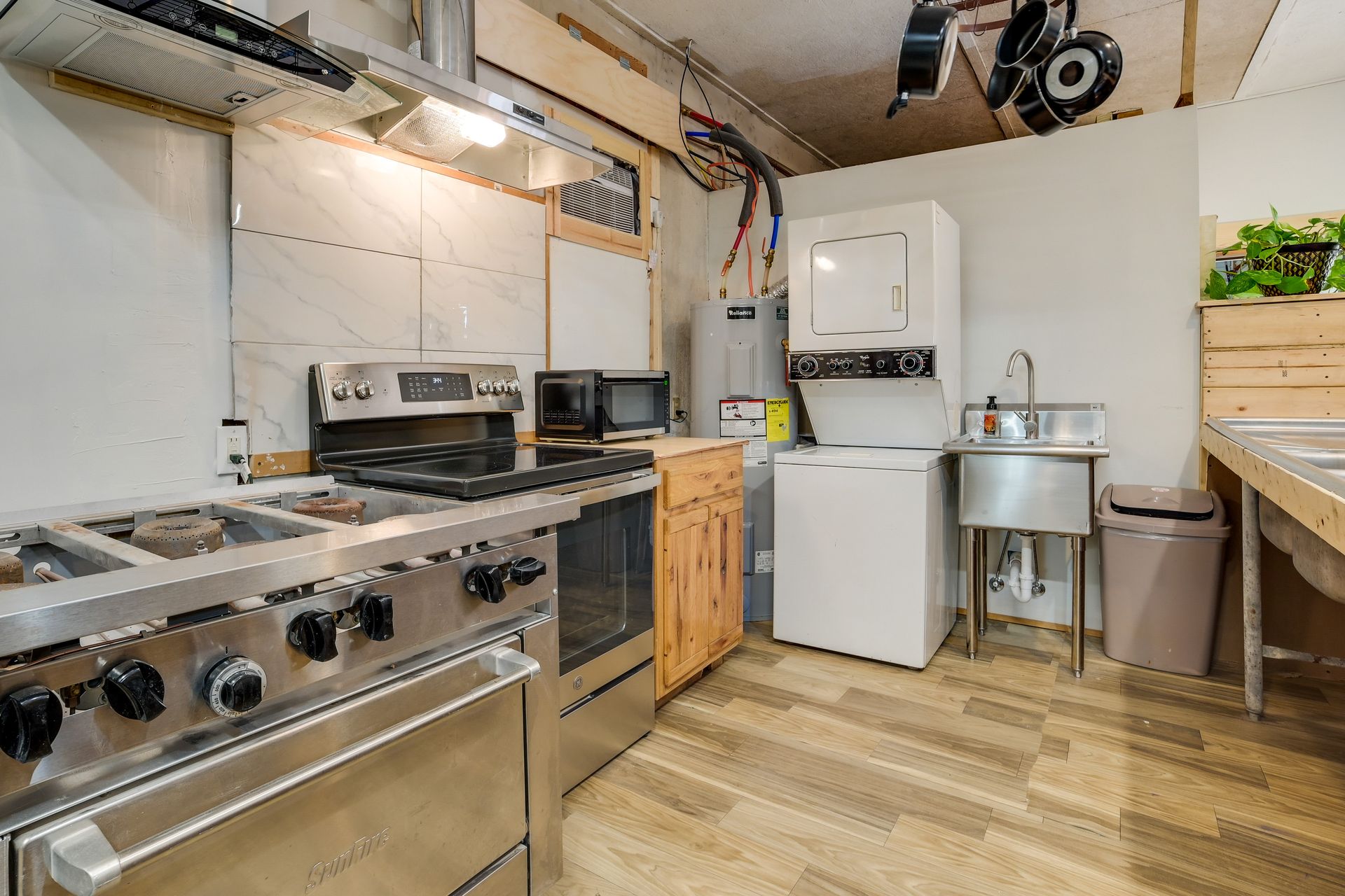 Kitchen — cooking essentials and dishwasher