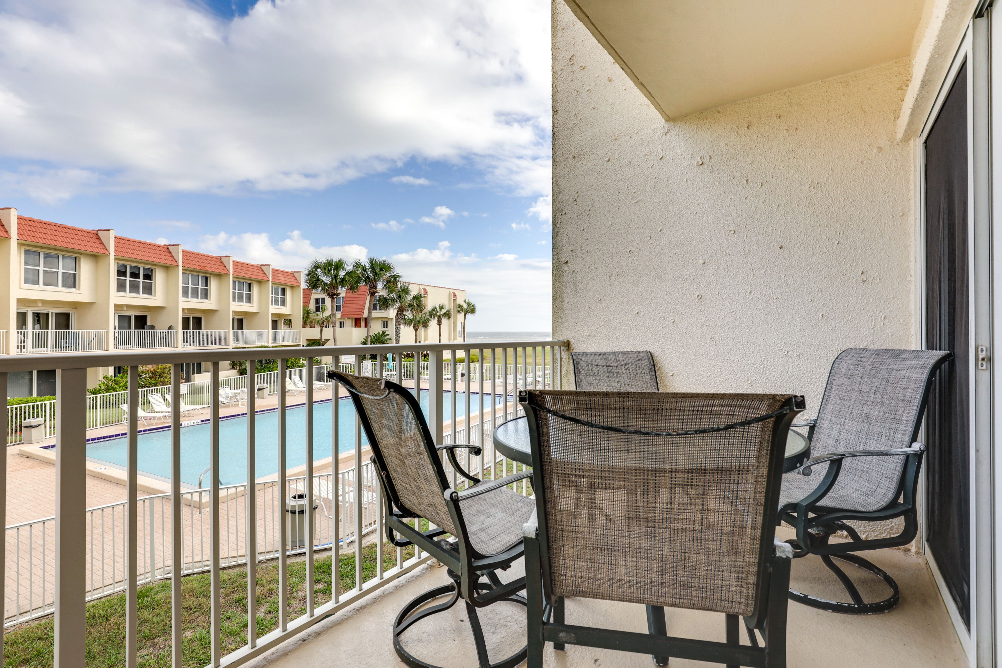 Private Balcony | Pool Views | Outdoor Seating | 2-Story Unit