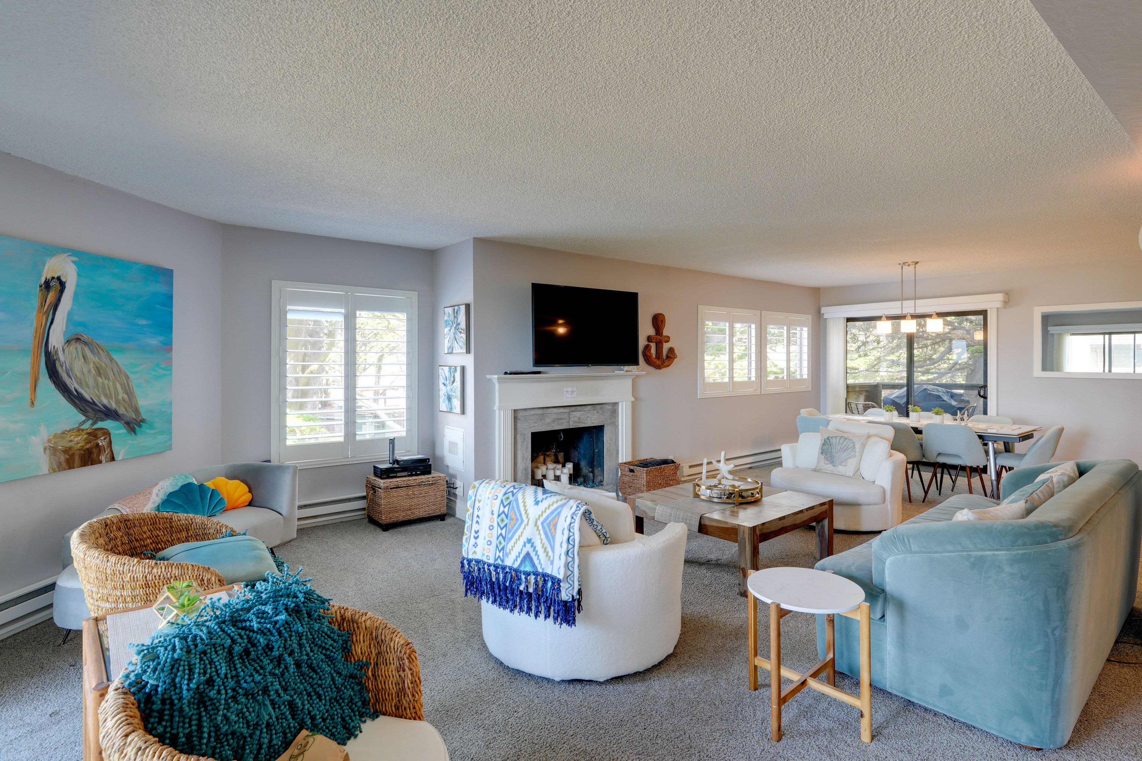 Living Area | Queen Sleeper Sofa | Flat-Screen TV