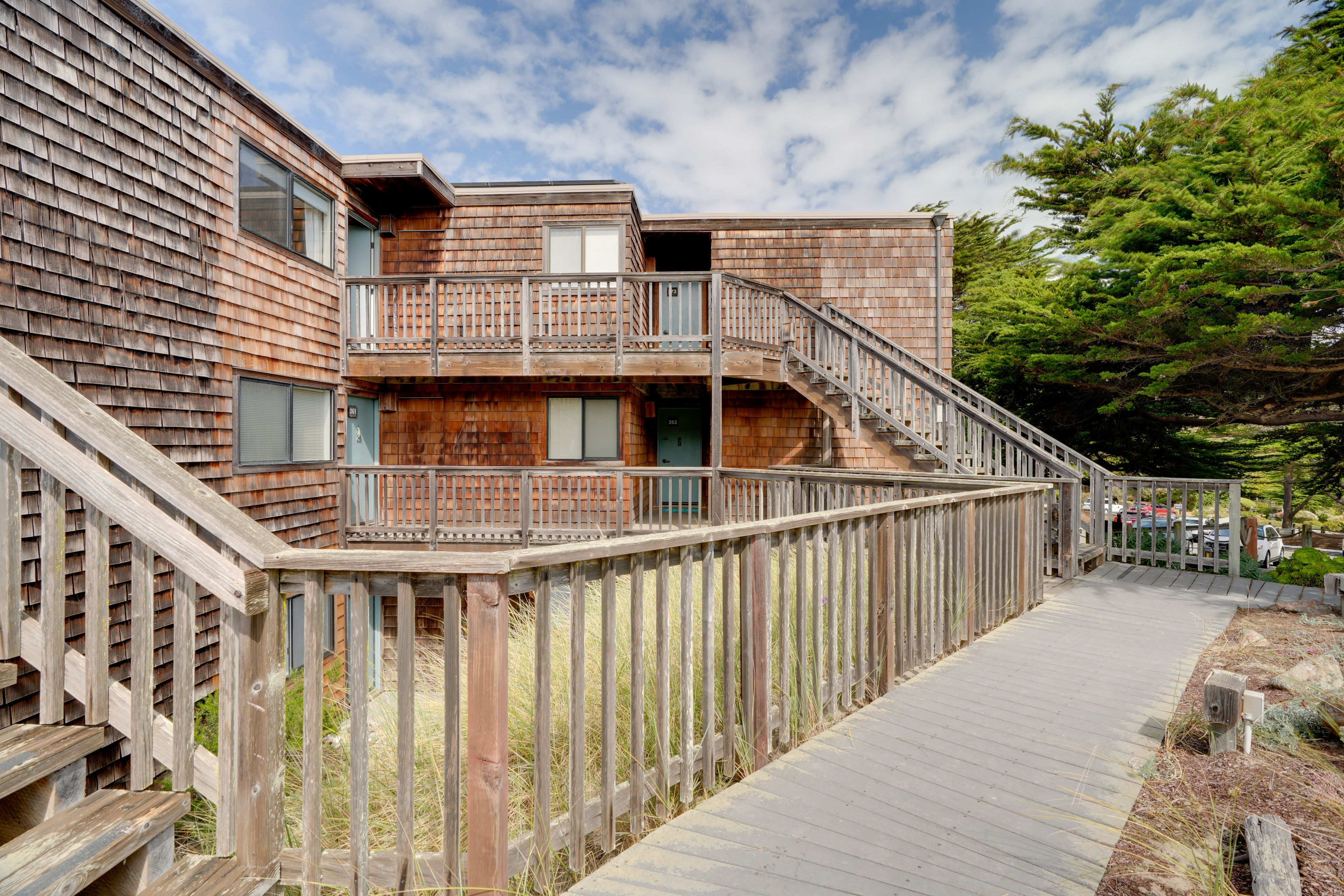 Condo Exterior | Ramp Access to Unit