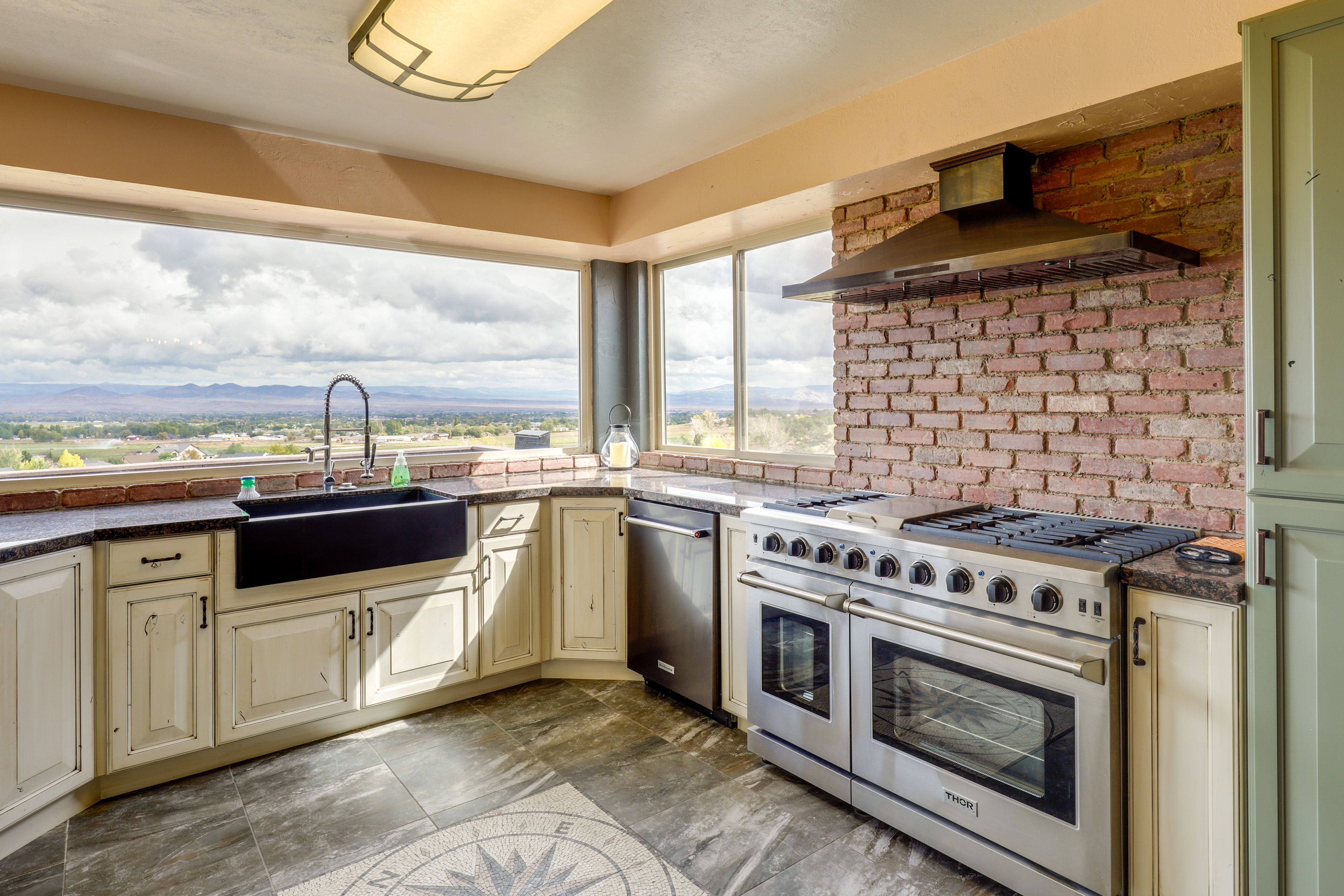 Kitchen | Central A/C | Mini-Split A/C Unit | Electric Heat | Heated Floors
