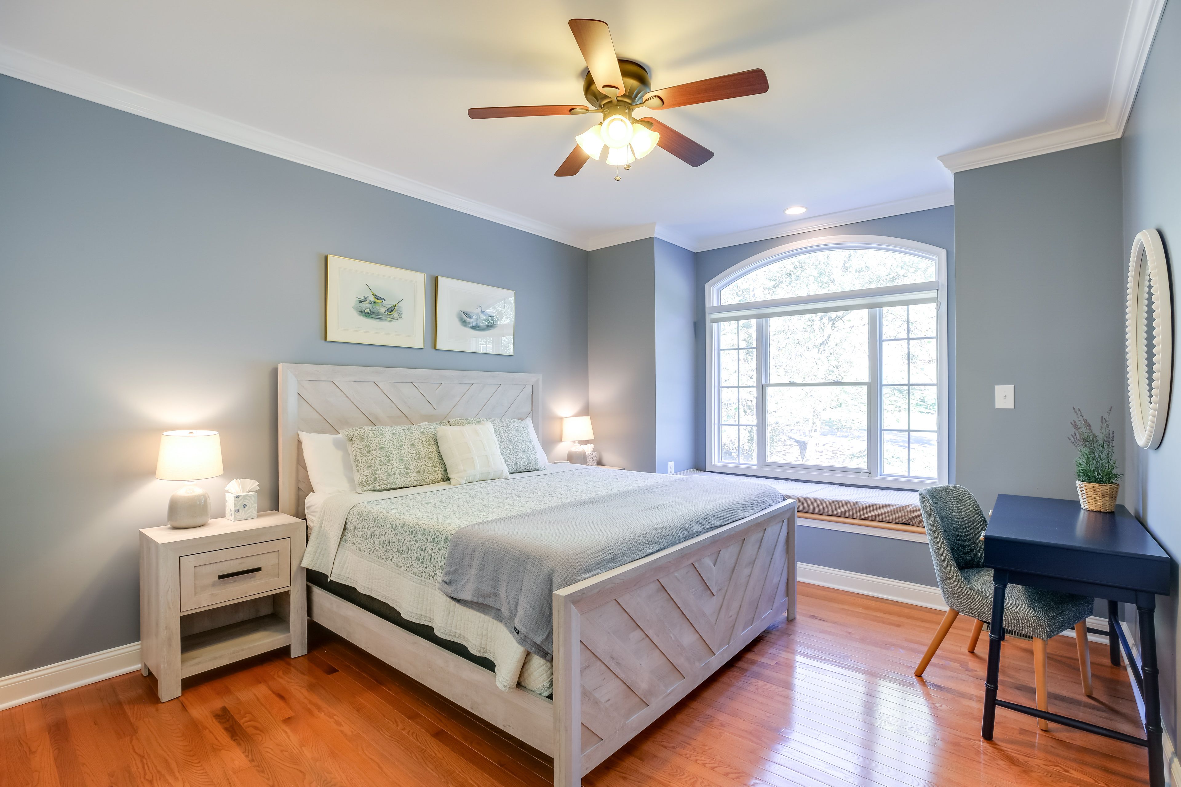 Bedroom 1 | King Bed | Linens & Towels | Desk | En-Suite Bathroom