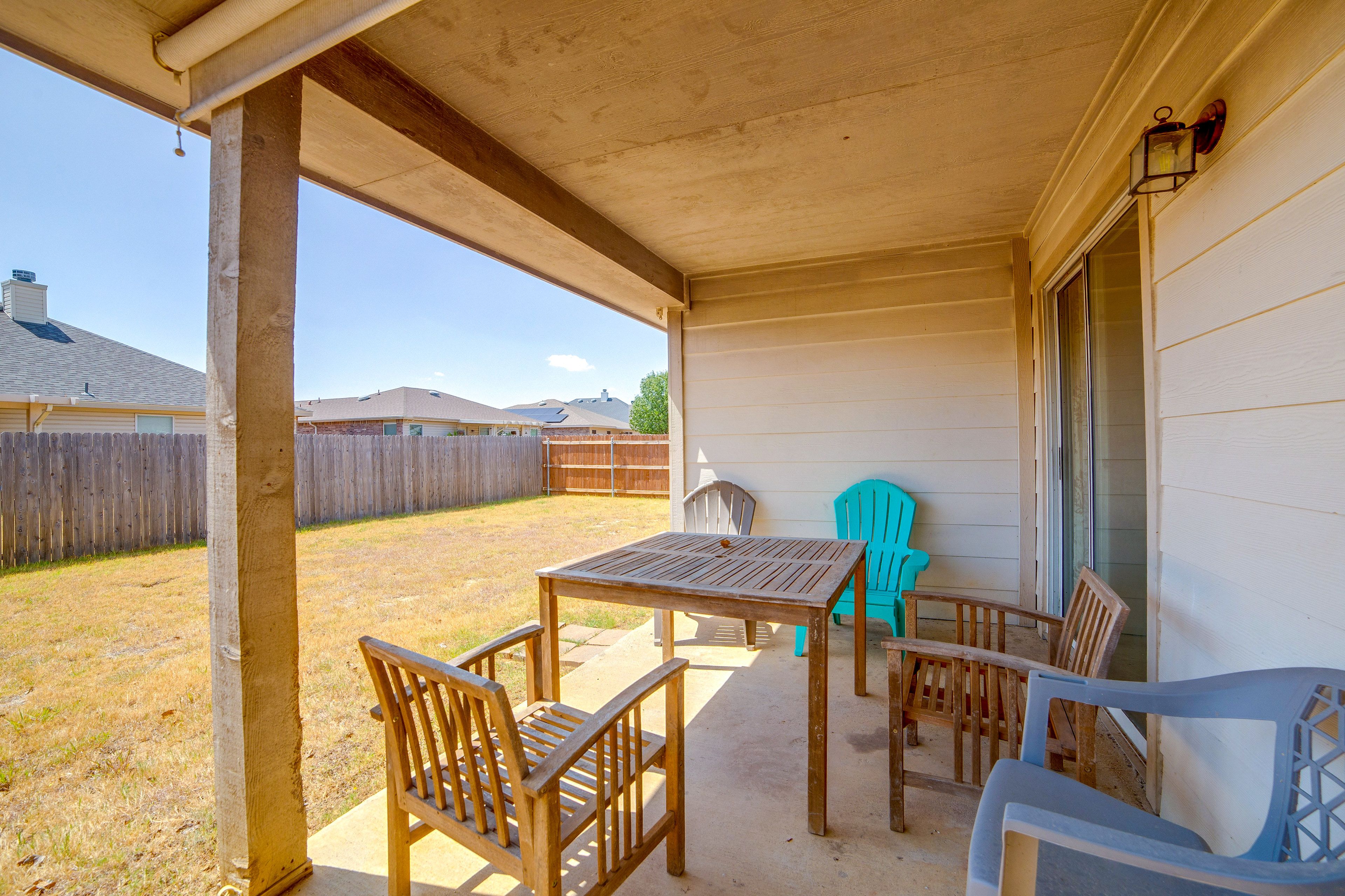 Fenced-In Backyard | Patio | Dining Area