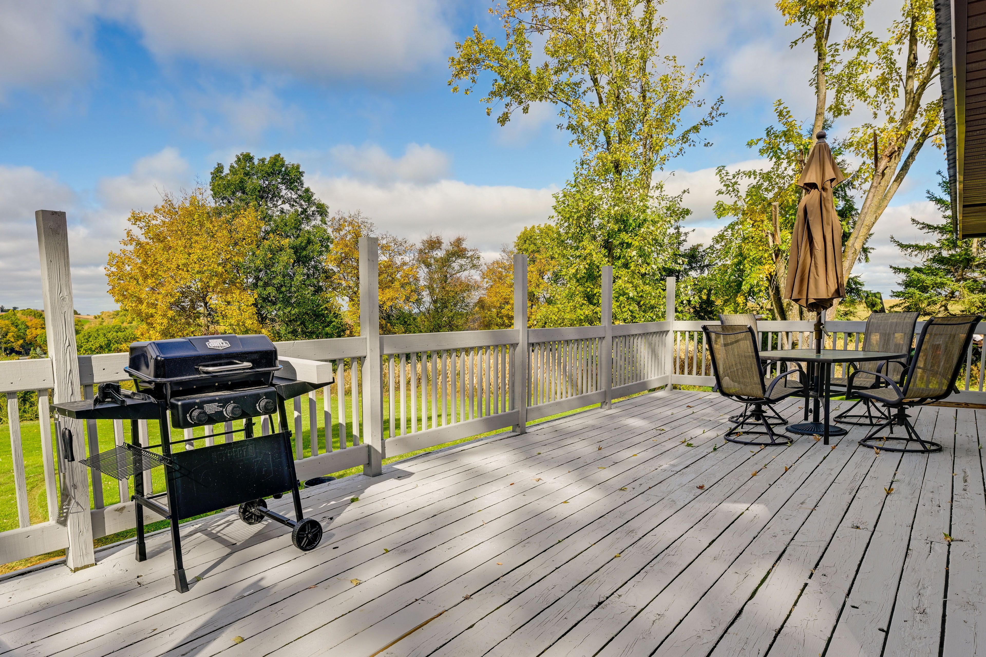 Deck | Gas Grill | Countryside Views