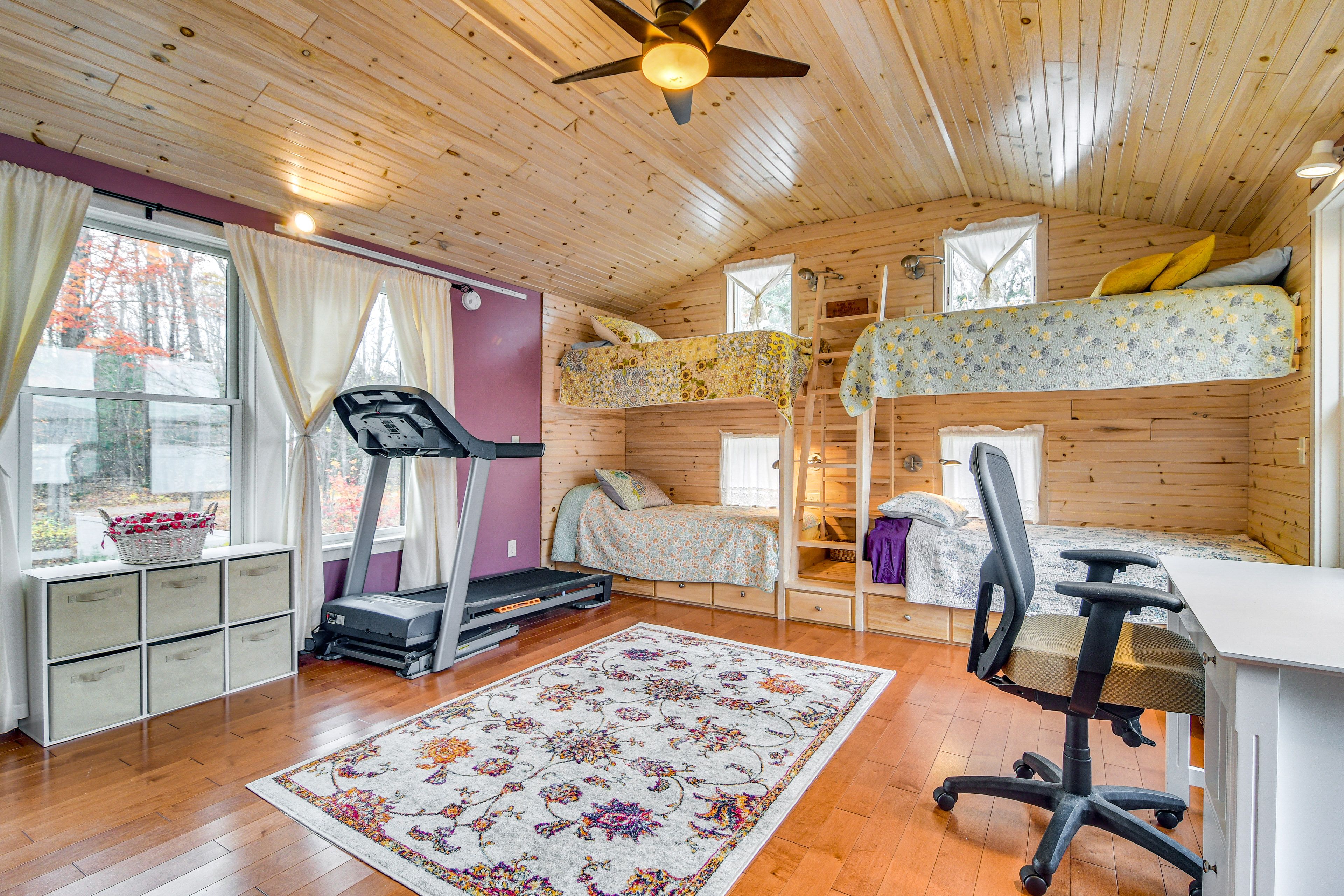 Bedroom 2 | 2 Twin Bunk Beds | Electric Fireplace