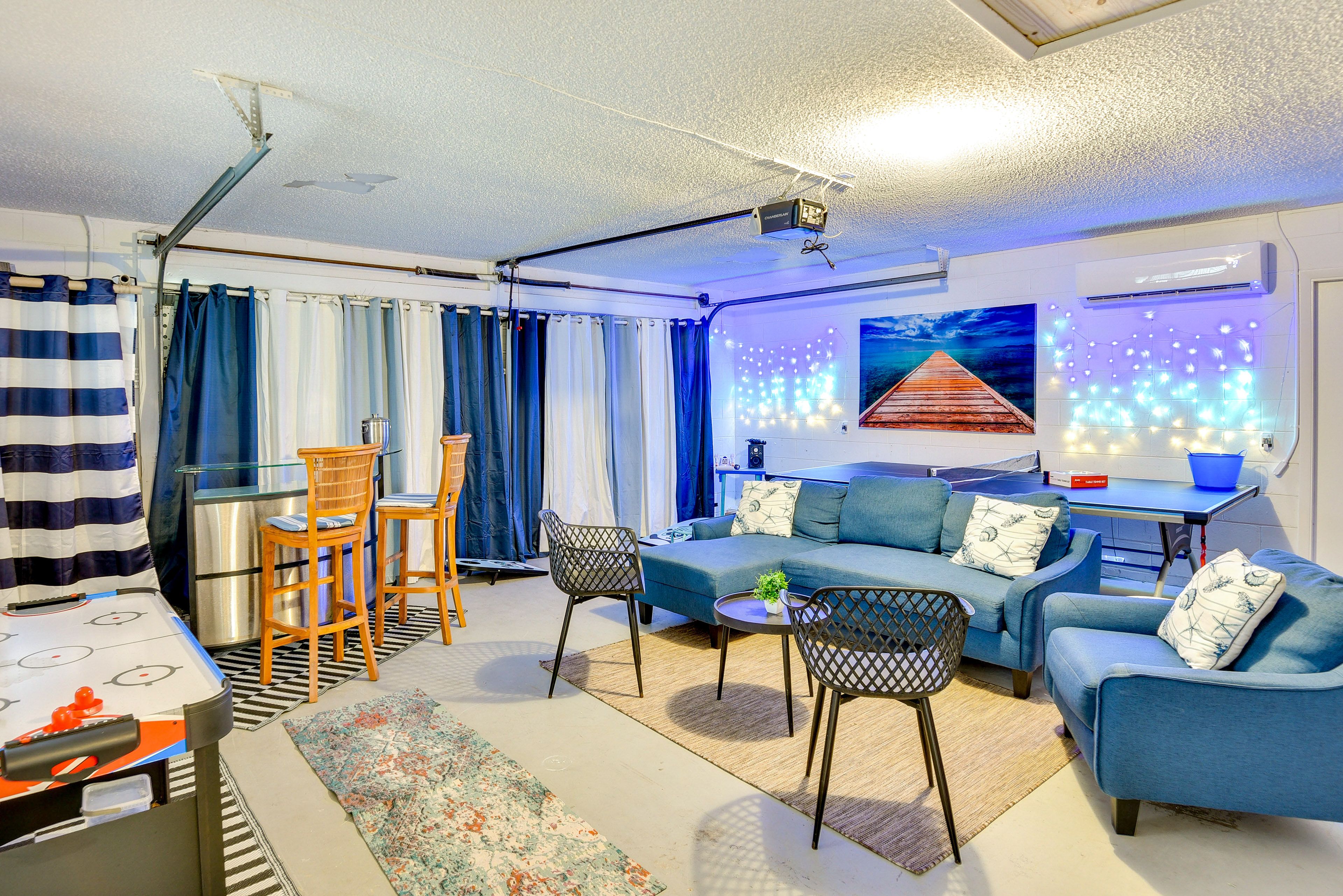 Game Room | Sleeper Sofa | Air Hockey + Ping Pong Tables