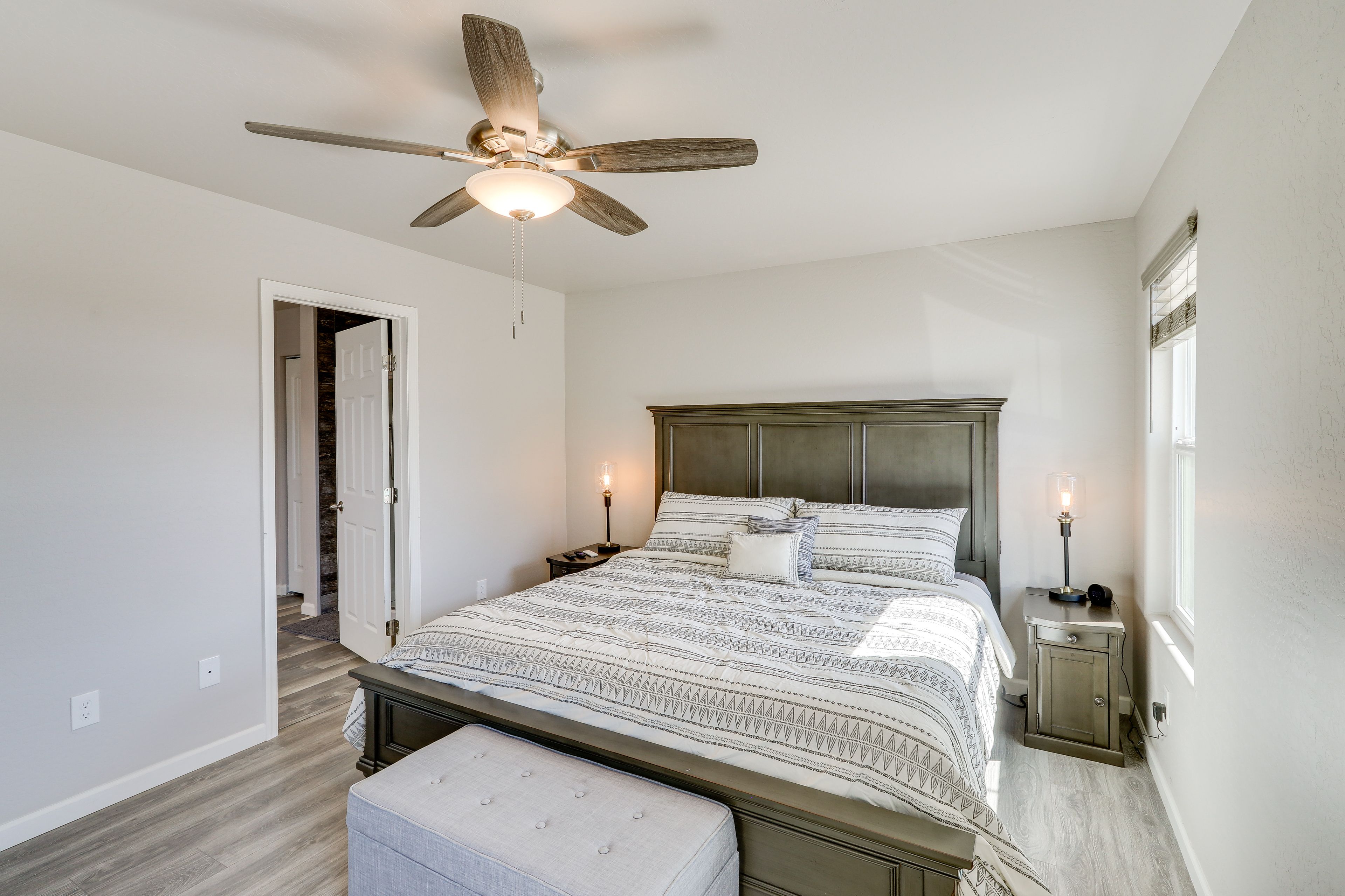 Bedroom 1 | King Bed | Linens Provided | En-Suite Bathroom
