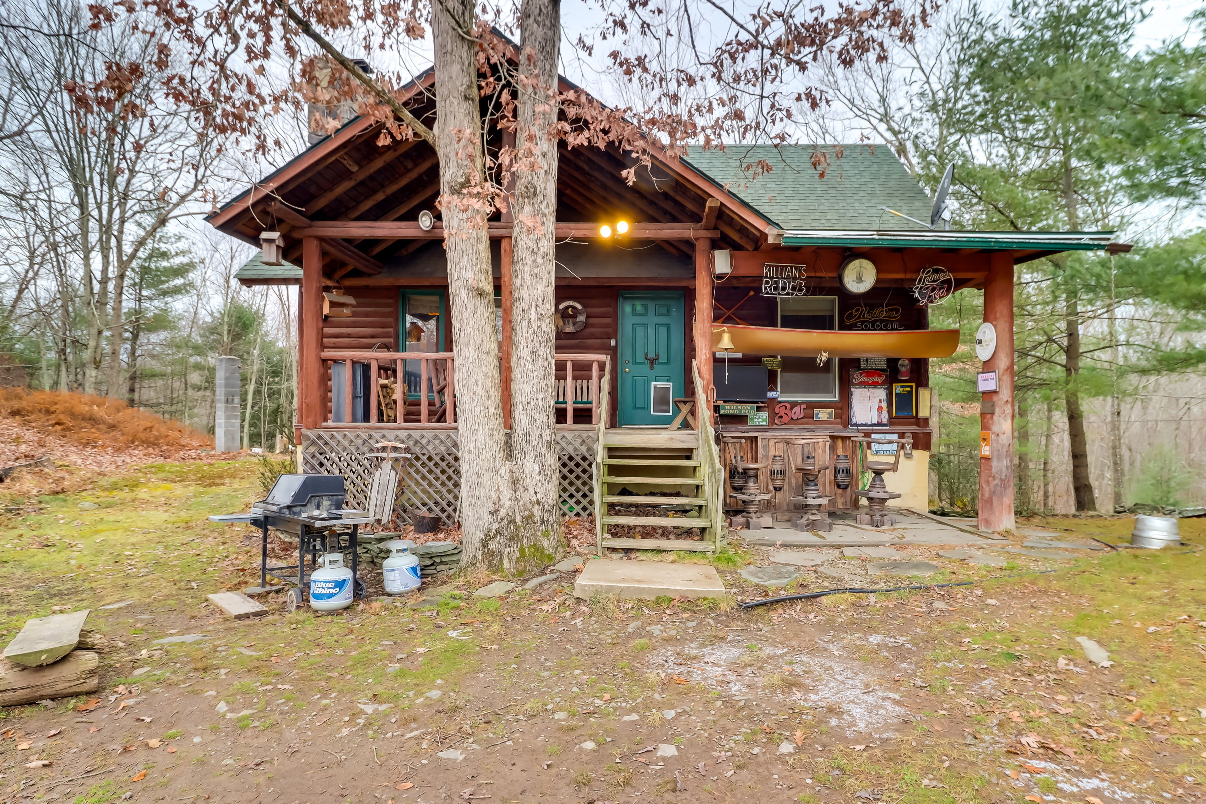 Cabin Exterior | Gas Grill (Propane Provided) | Fire Pit (Wood Provided)