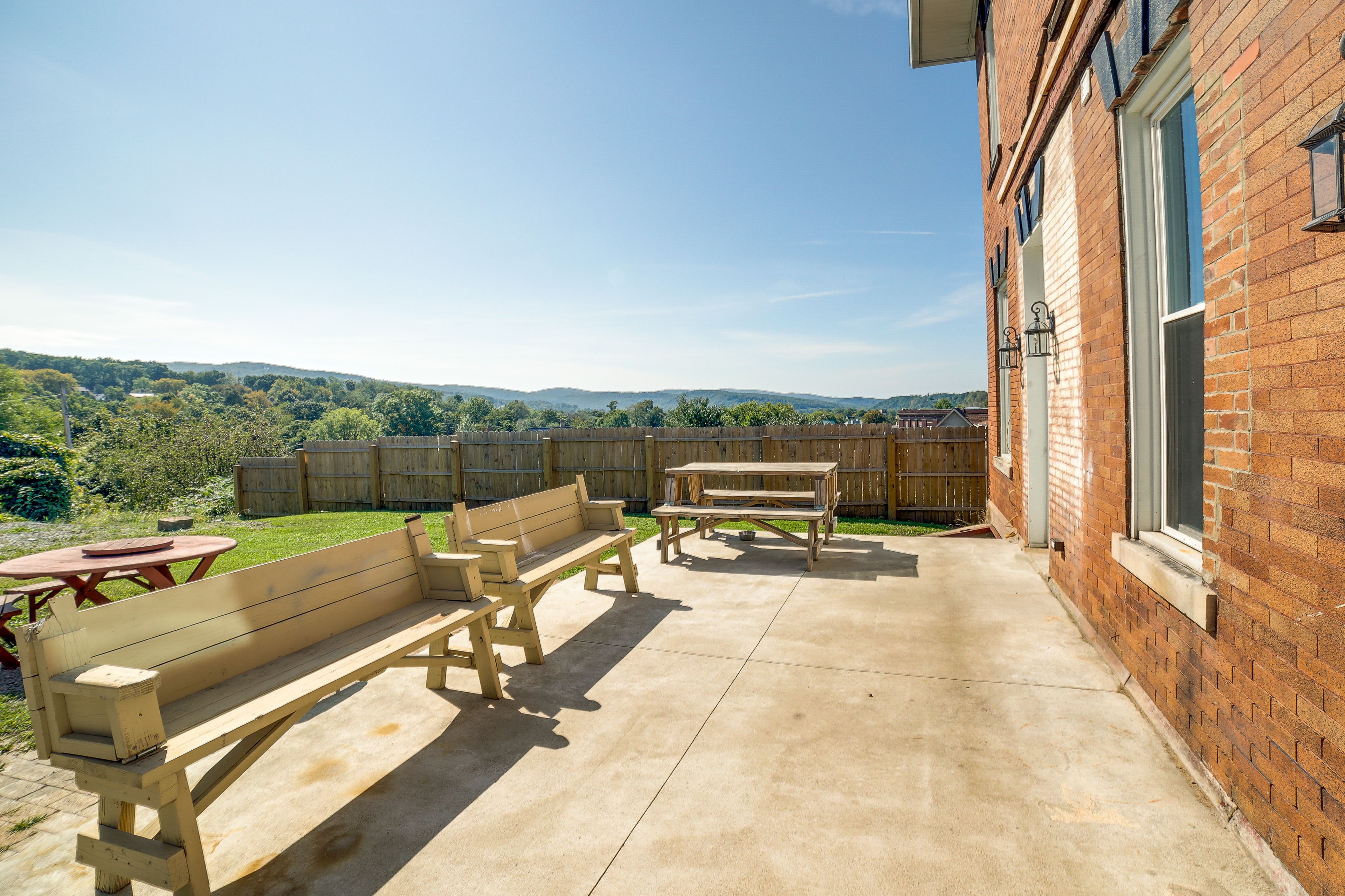 Back Patio | Picnic Tables | Charcoal Grill | Private Yard