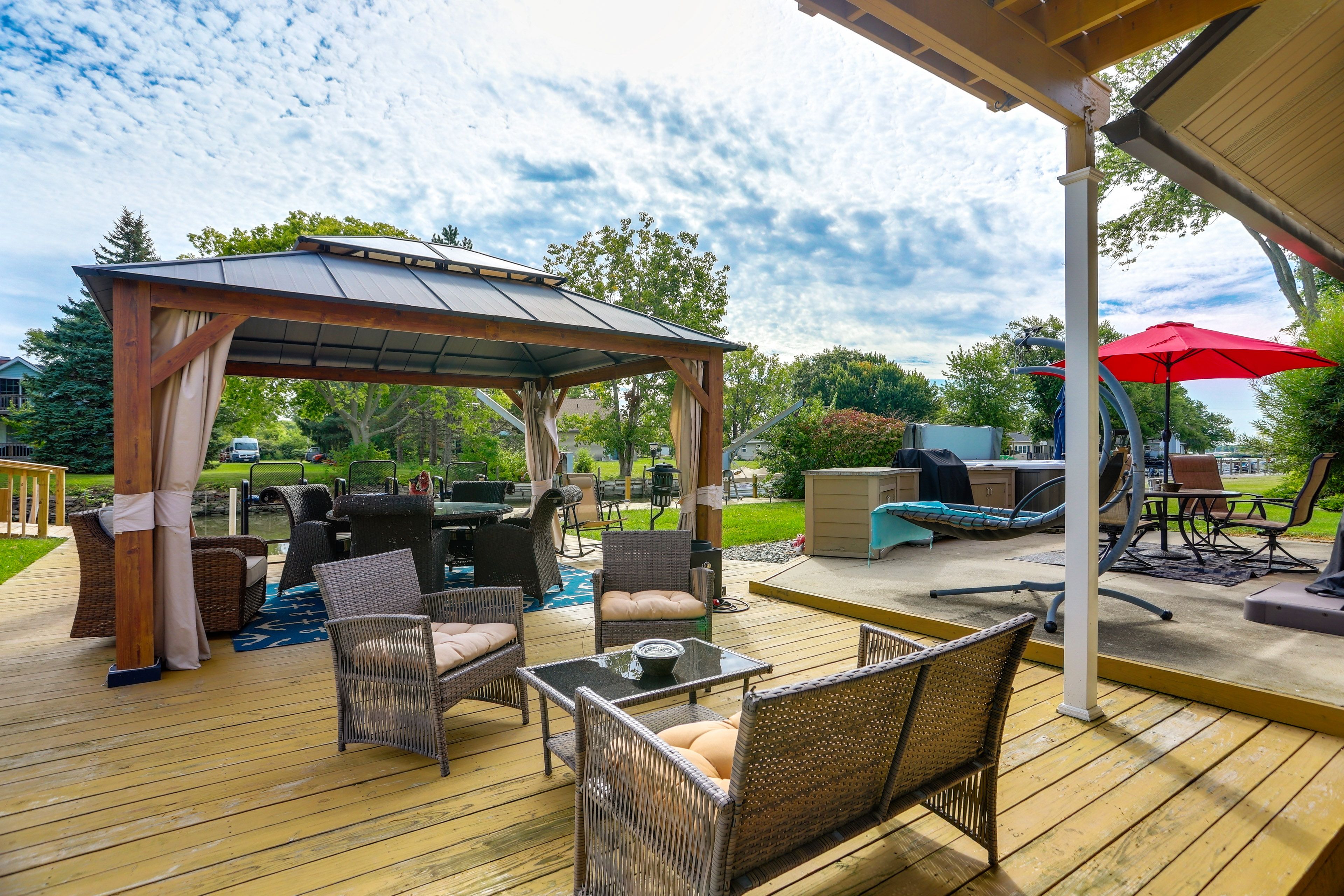 Lower-Level Patio & Deck | Private Hot Tub | Outdoor Dining | Gas Grill