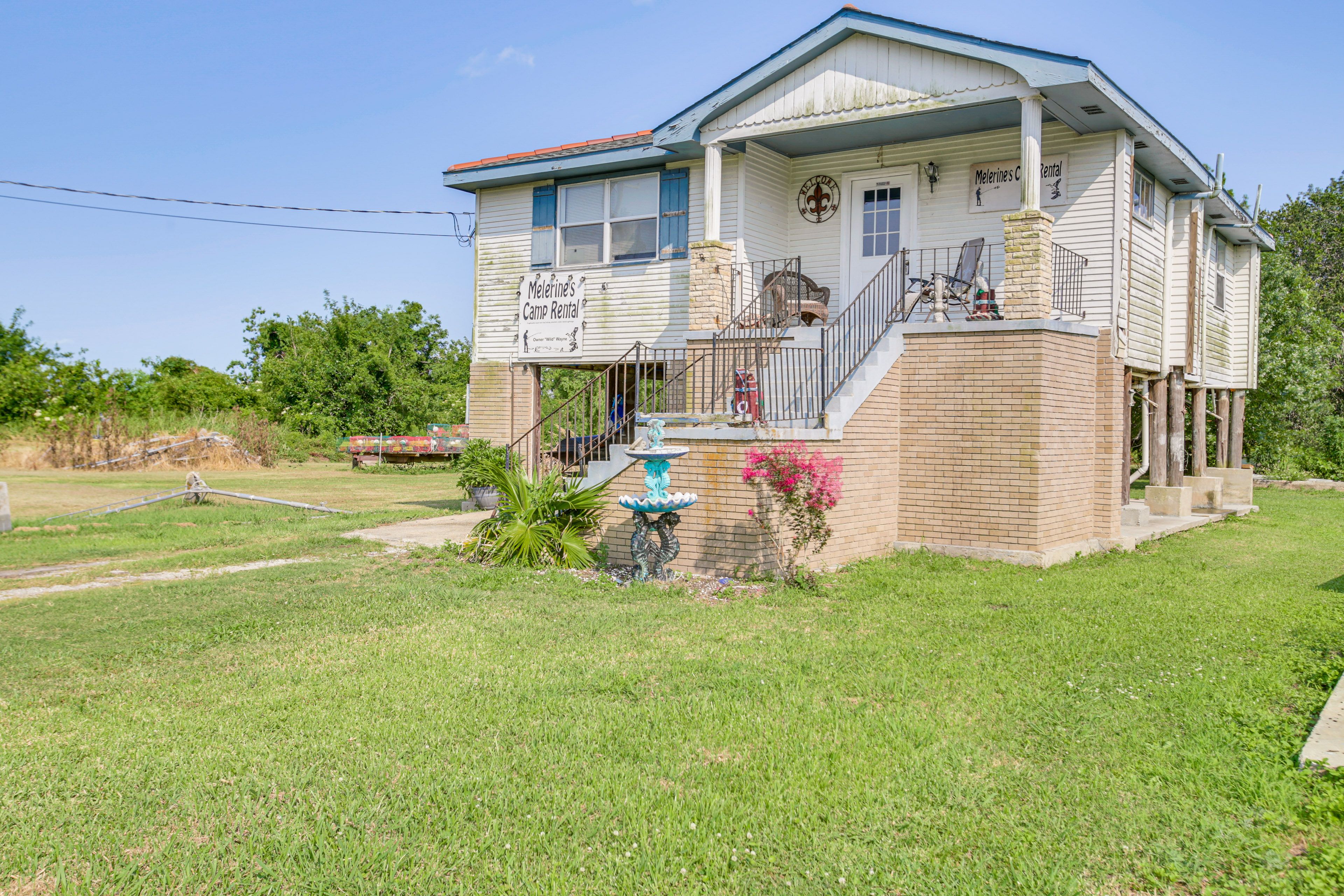 Delacroix Vacation Rental | 3BR | 1BA | Steps to Enter | 1,200 Sq Ft