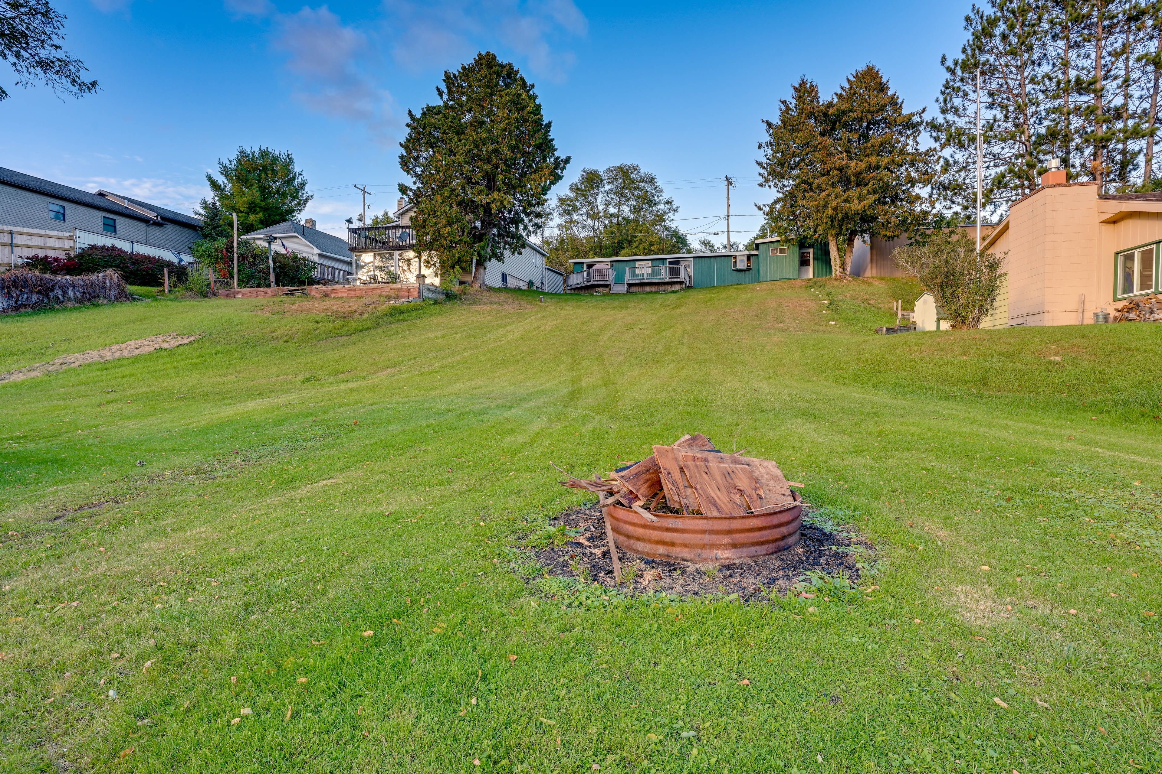 House Exterior | Private Yard | Wood-Burning Fire Pit