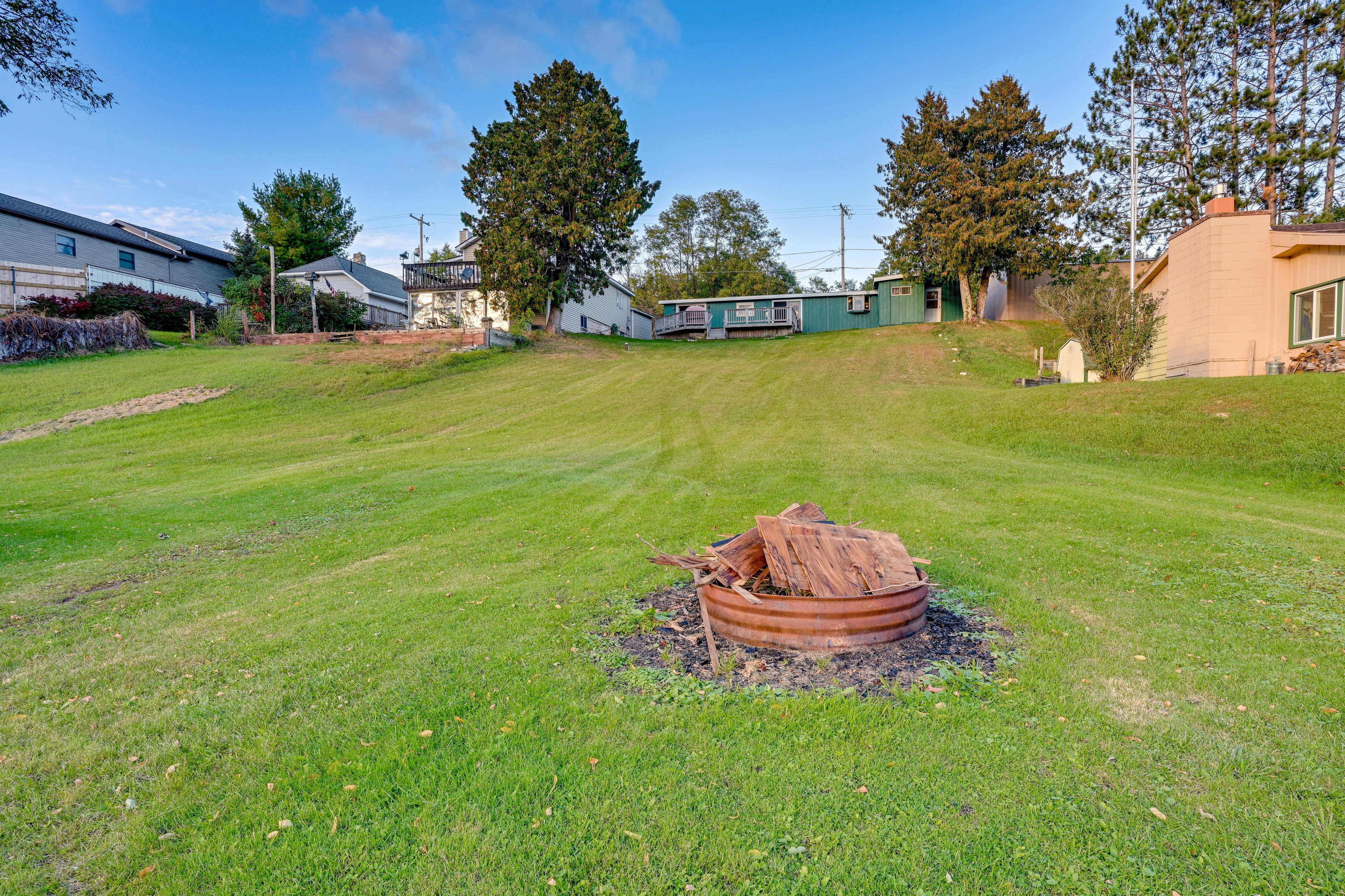 House Exterior | Private Yard | Wood-Burning Fire Pit