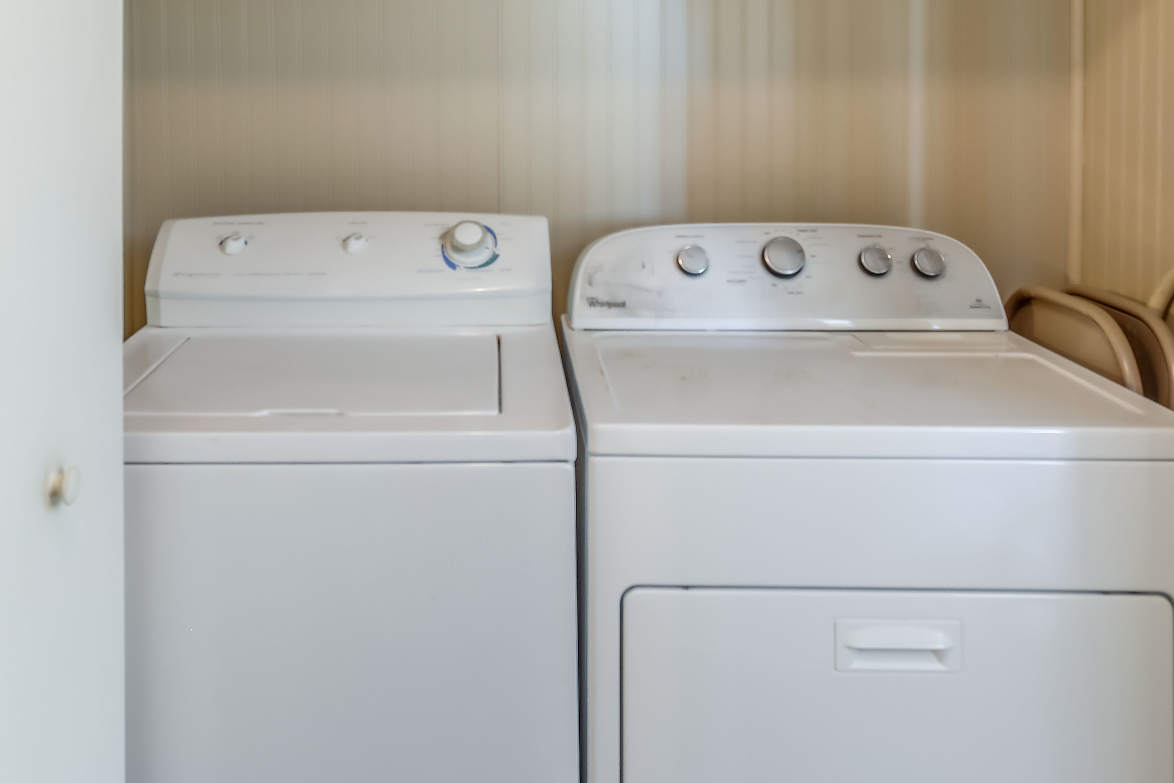 Laundry Area | Washer/Dryer | Hangers | Trash Bags/Paper Towels