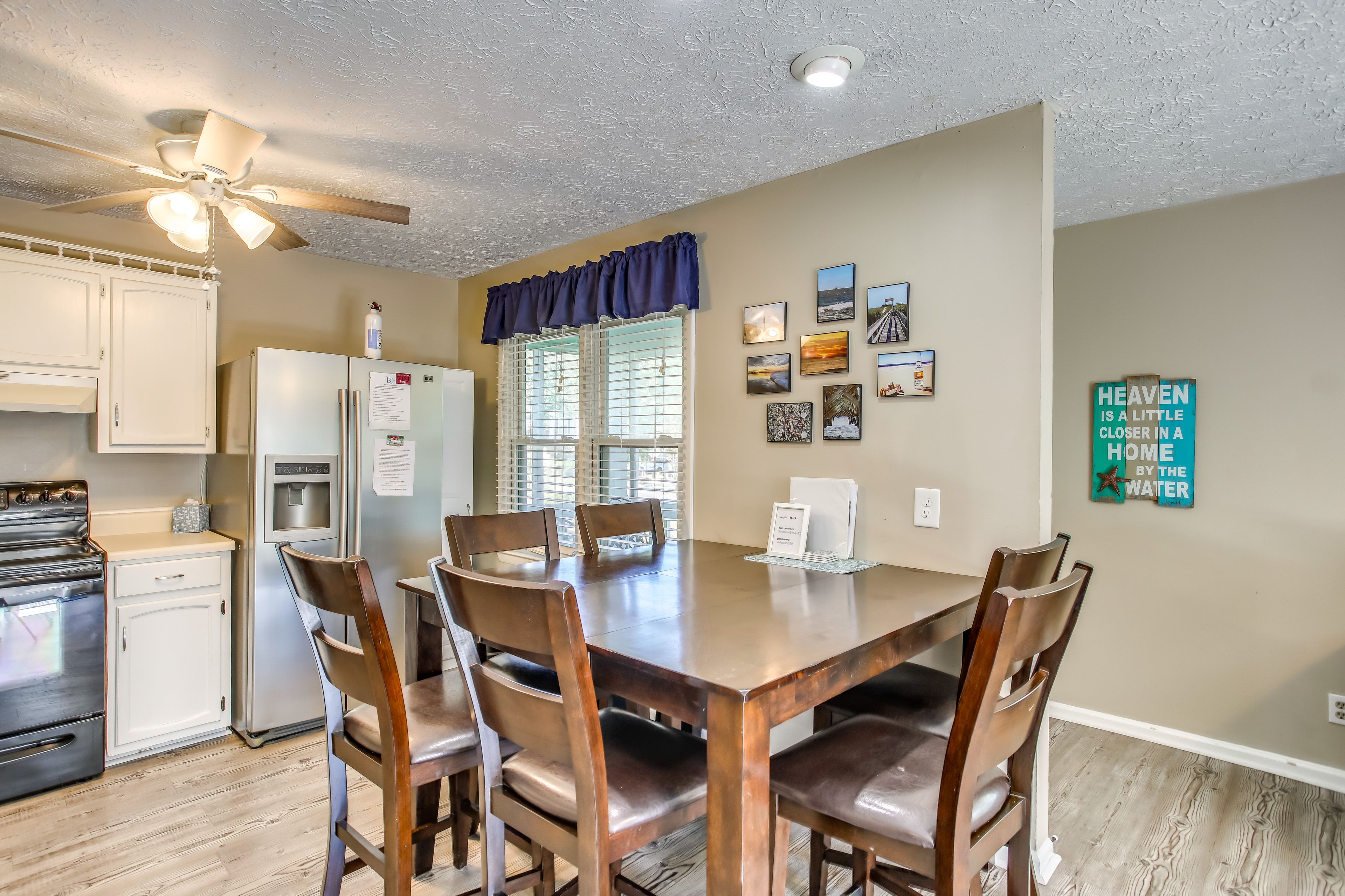 Dining Area | Dining Table | Dishware/Flatware | Ceiling Fans