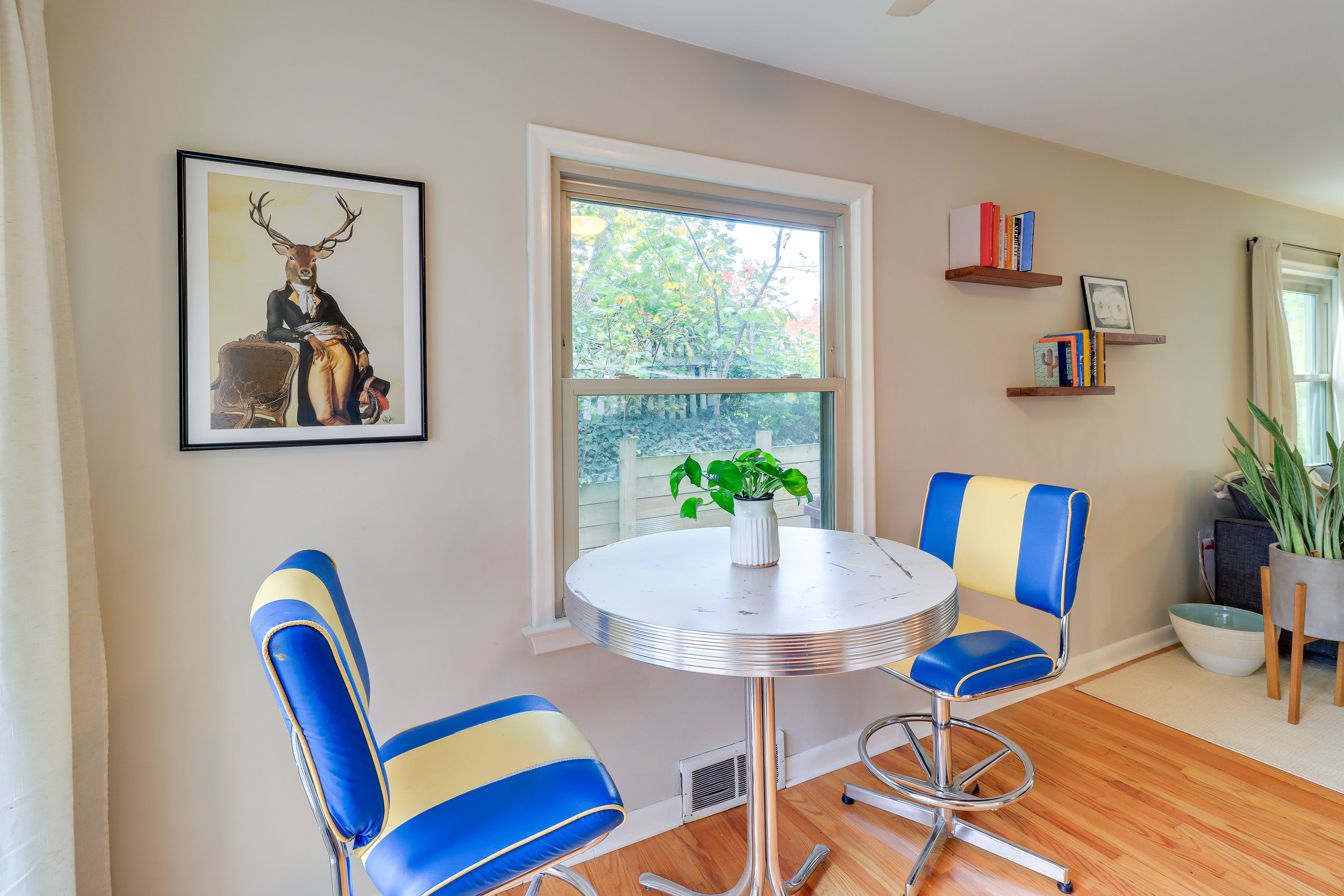 Dining Area | Dishware & Flatware Provided | Backyard Access
