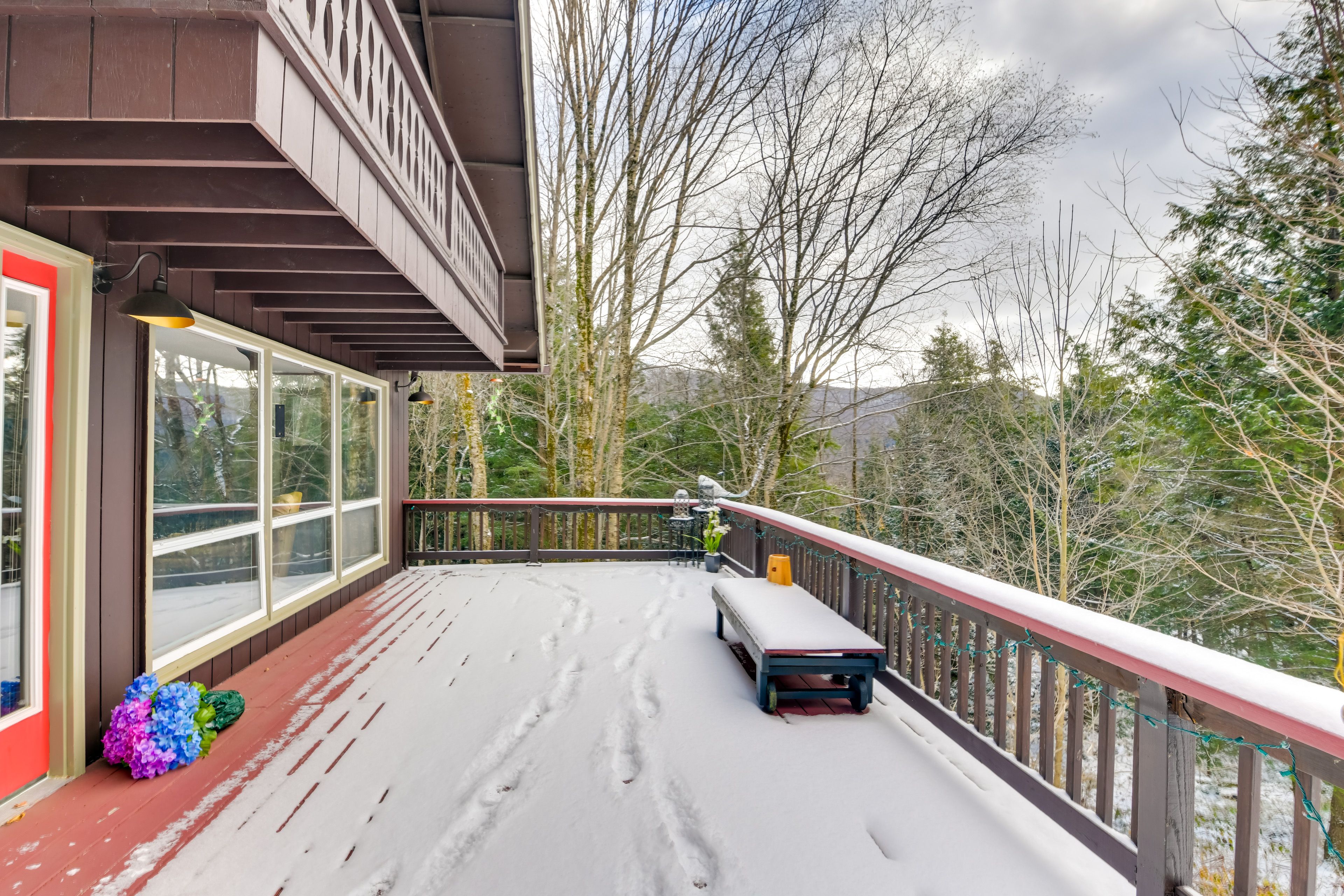 Spacious Deck | Mountain Views