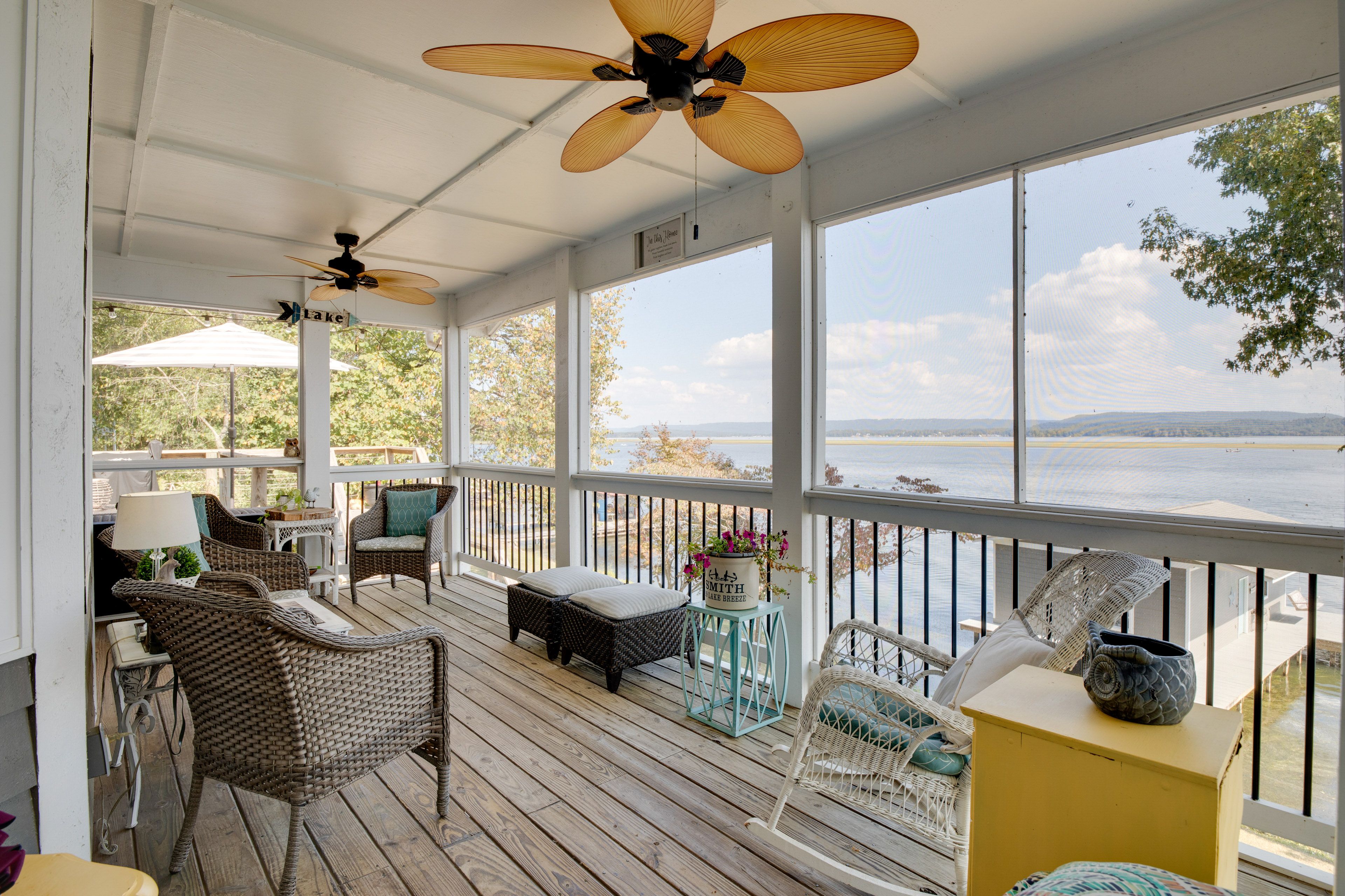 Balcony | Lake Views | Ample Seating