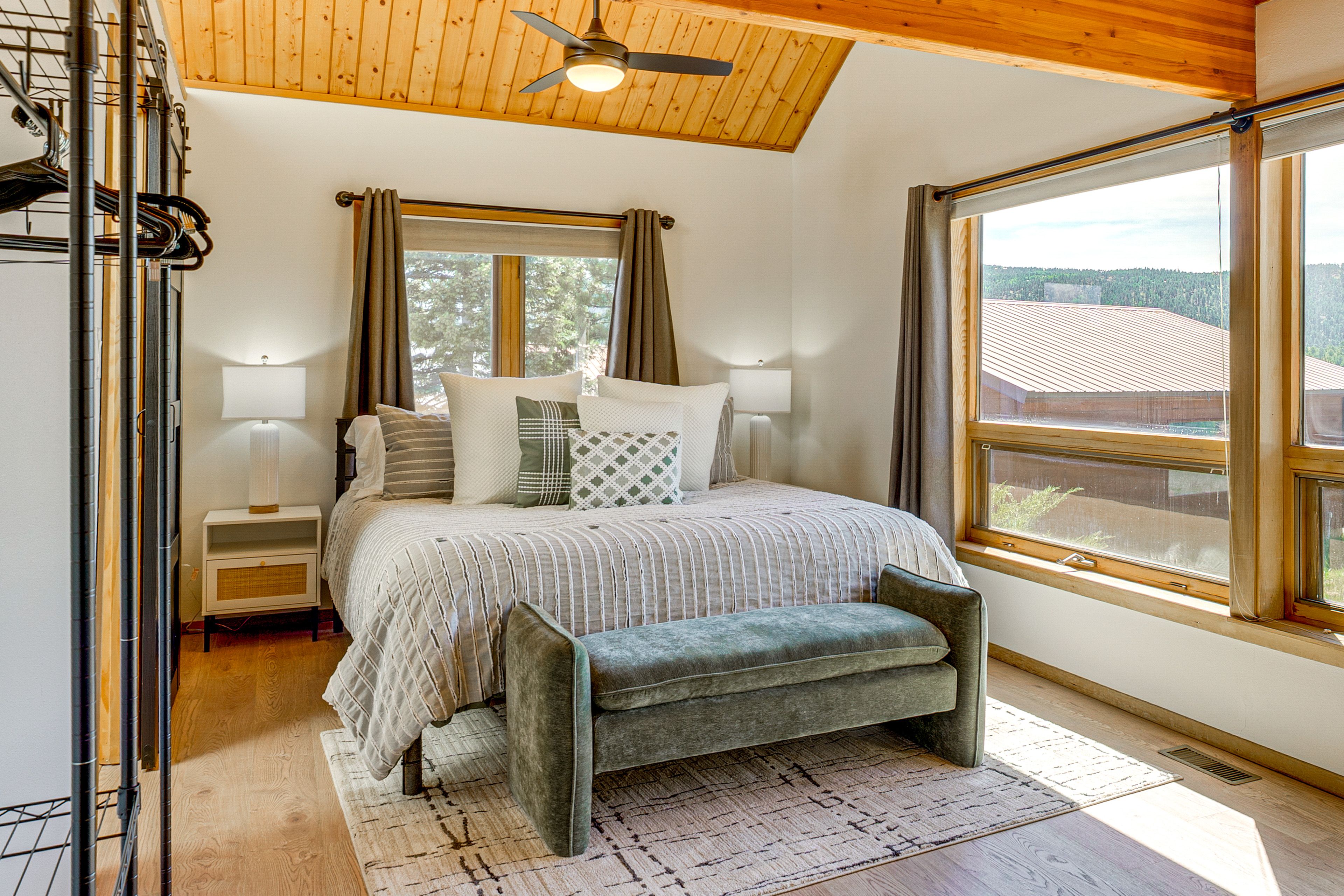 Bedroom 2 | King Bed | Full Futon | Linens Provided | 1st Floor