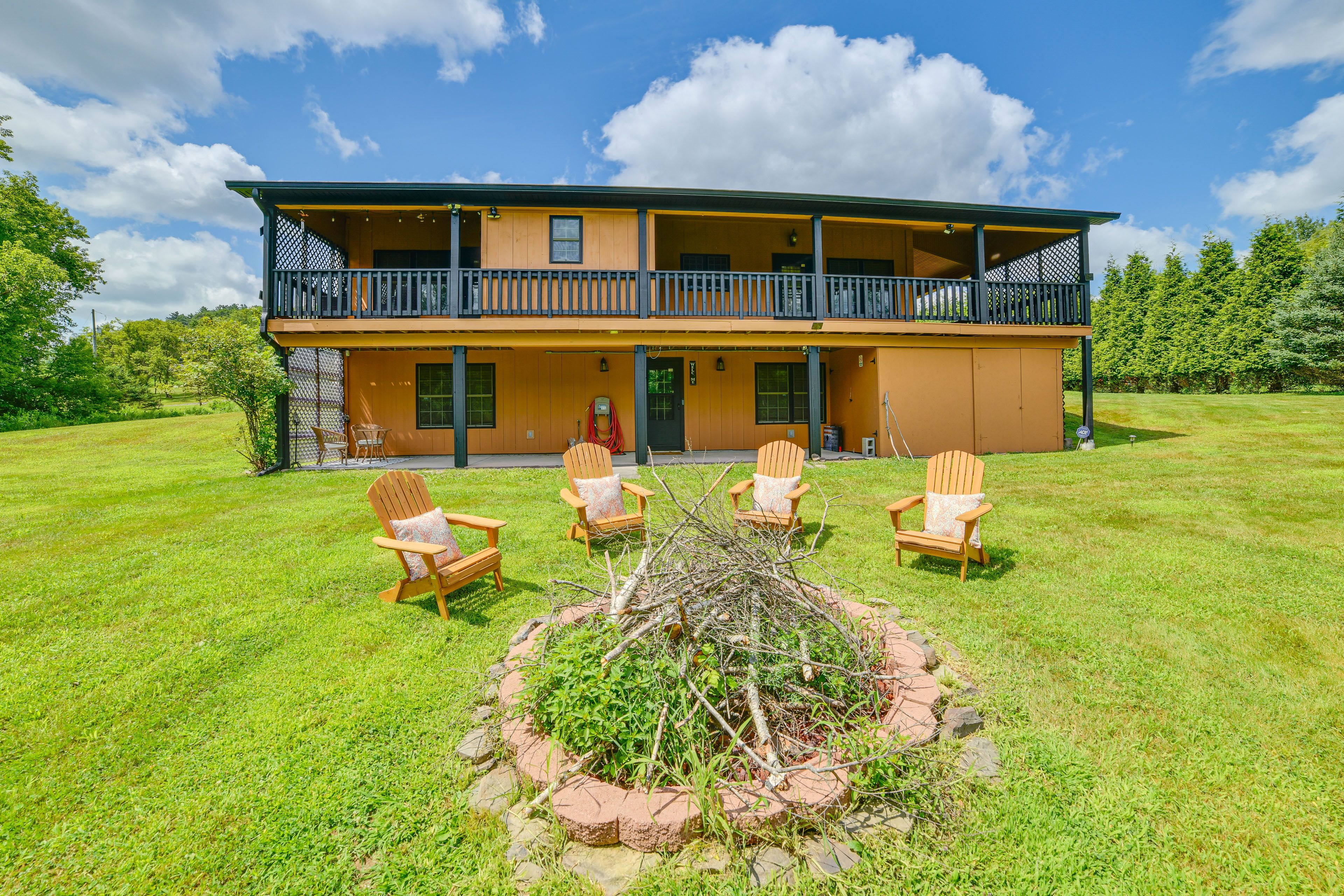 Afton Vacation Rental | 2BR | 1BA | 900 Sq Ft | Step-Free Entry