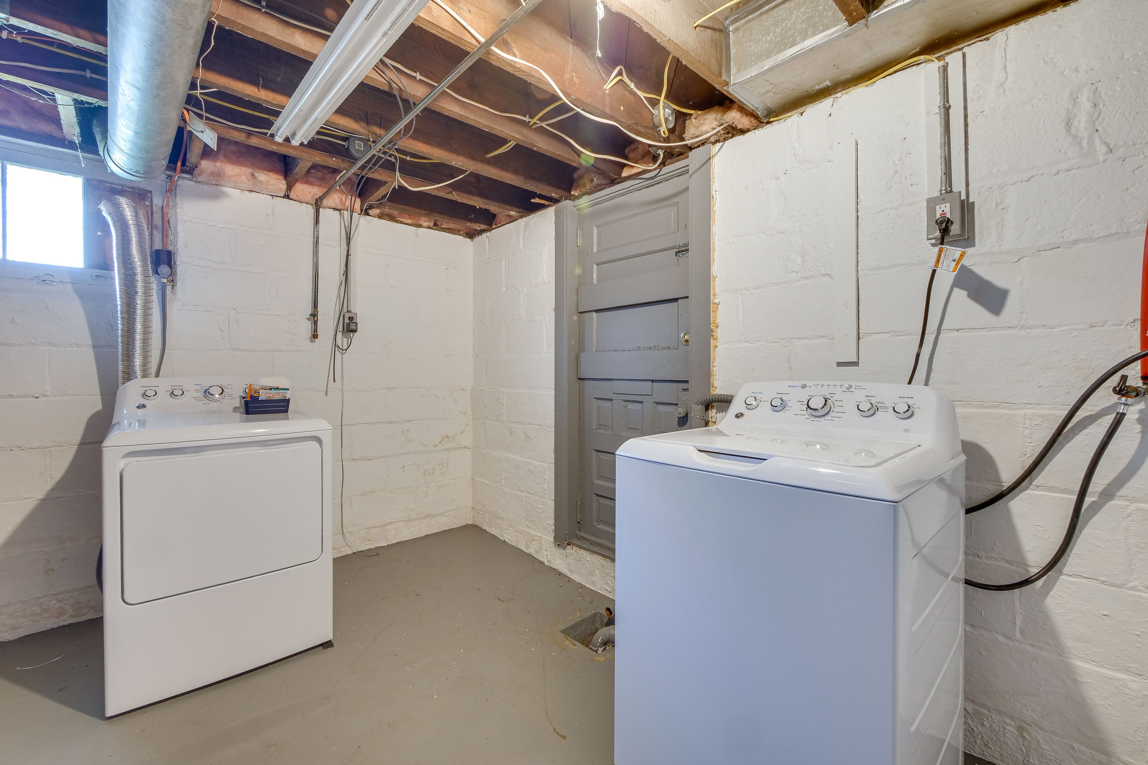 Laundry Area | Basement | Washer + Dryer