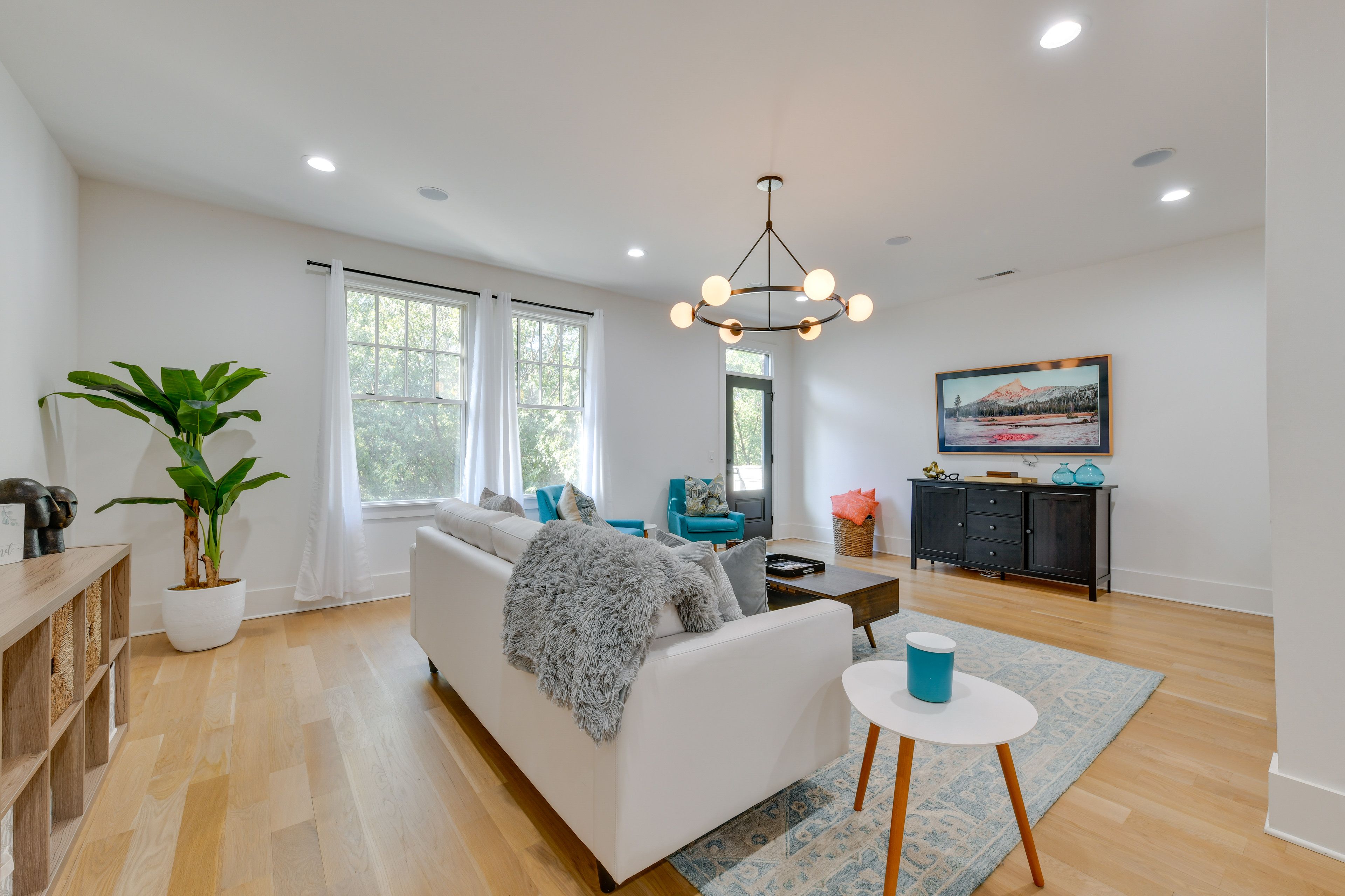 Living Room | Free WiFi | Central A/C & Heat | Balcony Access