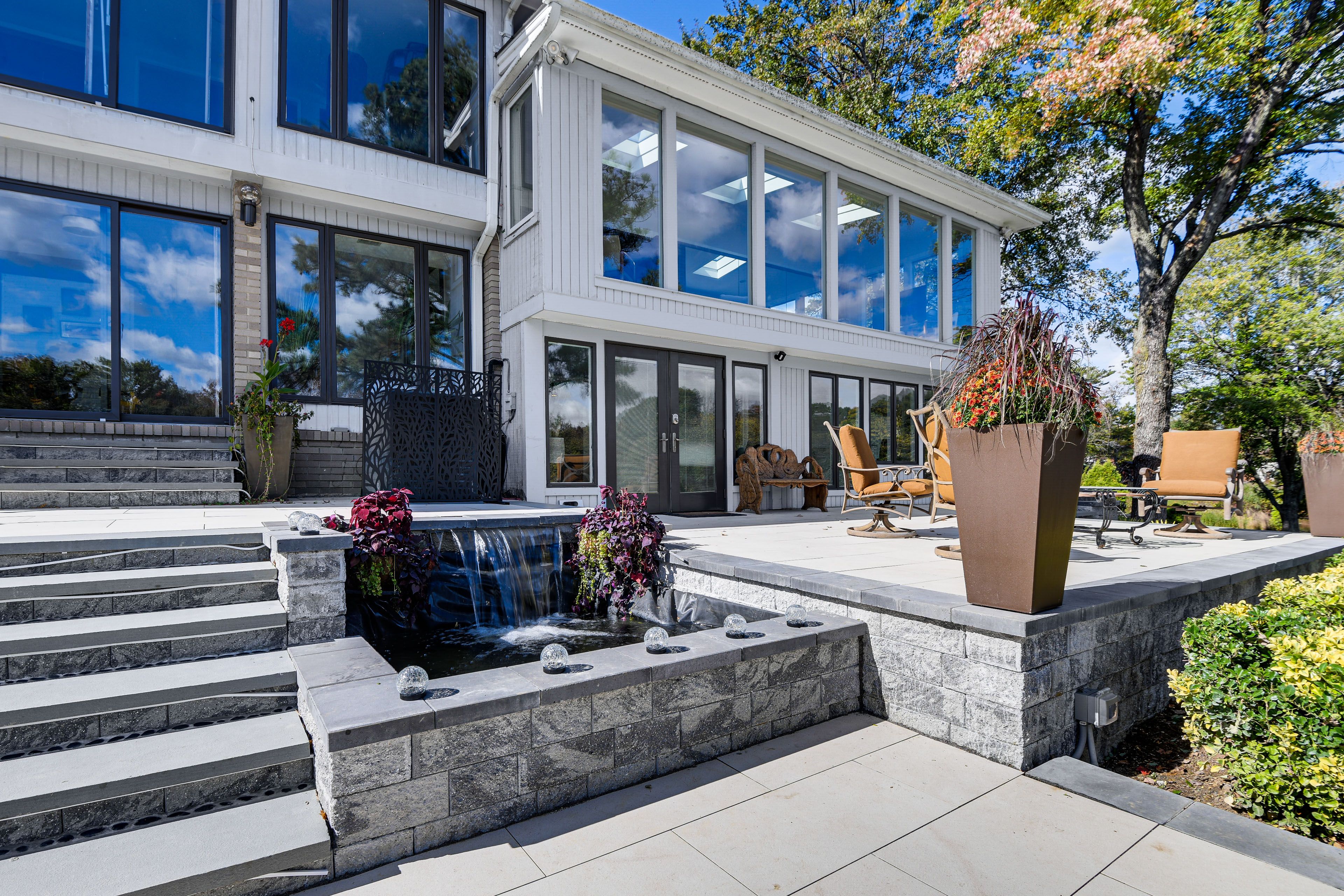 Patio | Outdoor Dining & Seating | Gas Grill | Water Views