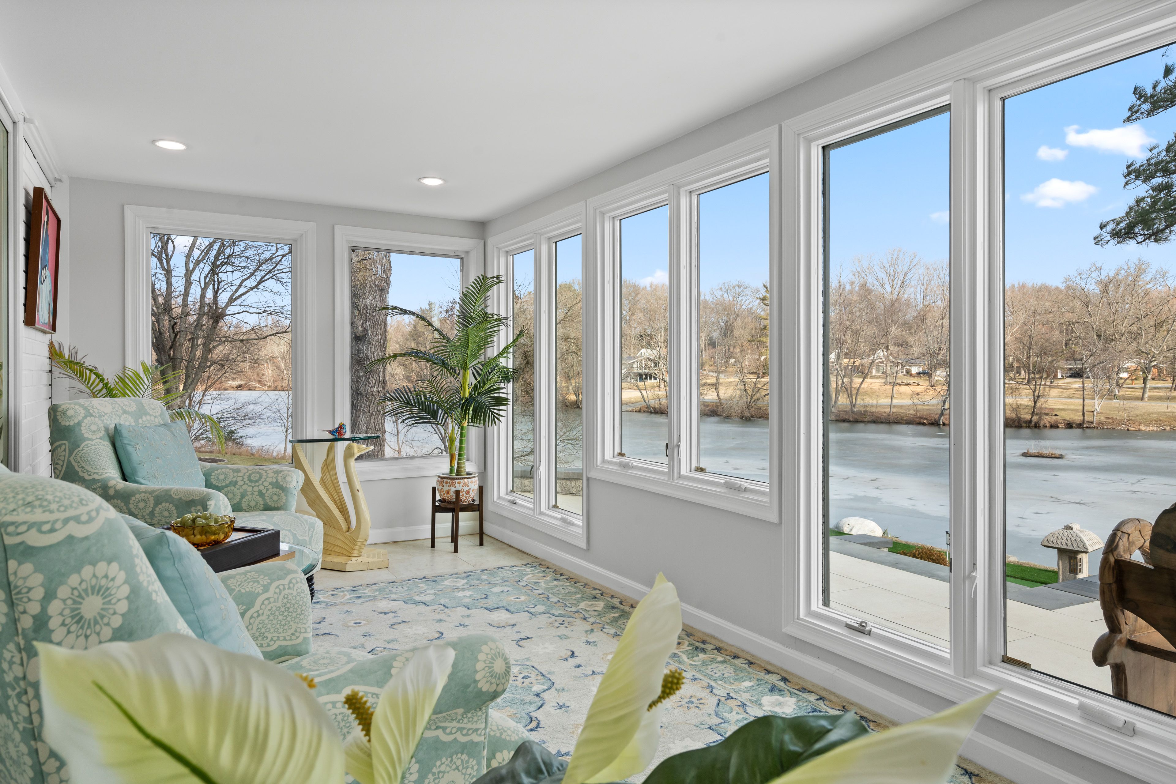 Sunroom | Sitting Area | Lake Views